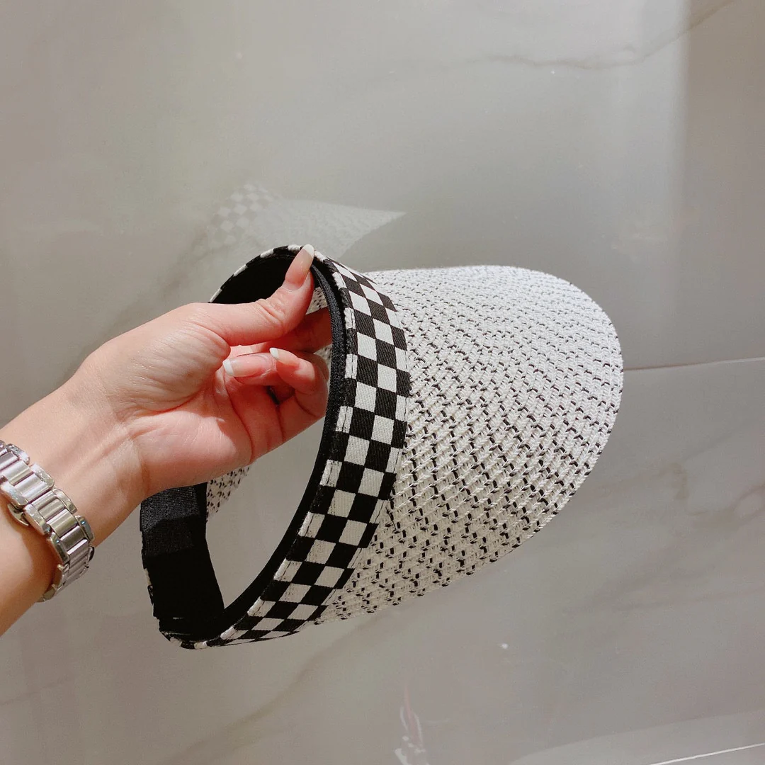 Солнцезащитная шляпа Chanel - Открытый жилет - Белый