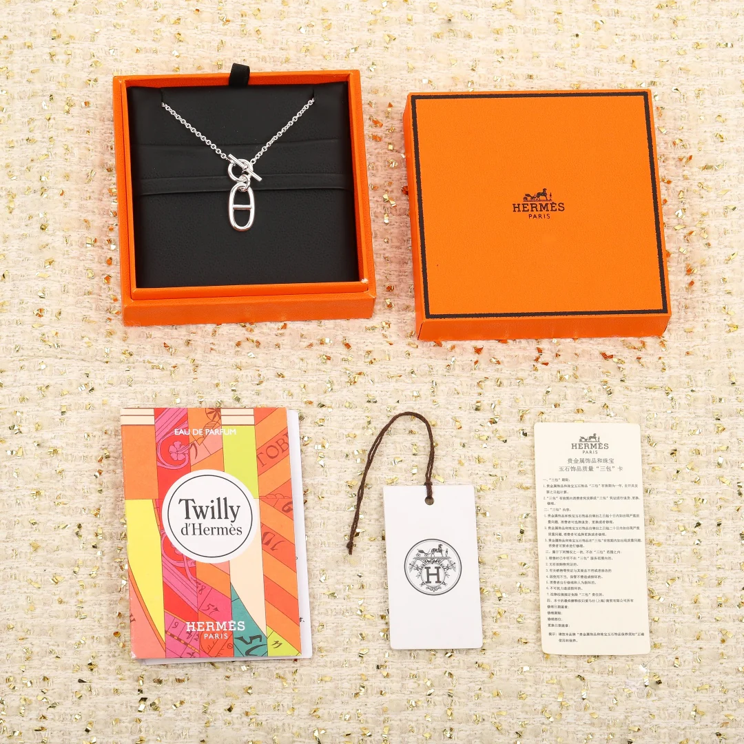 Колье Hermes - Свиной нос из стерлингового серебра 2506023