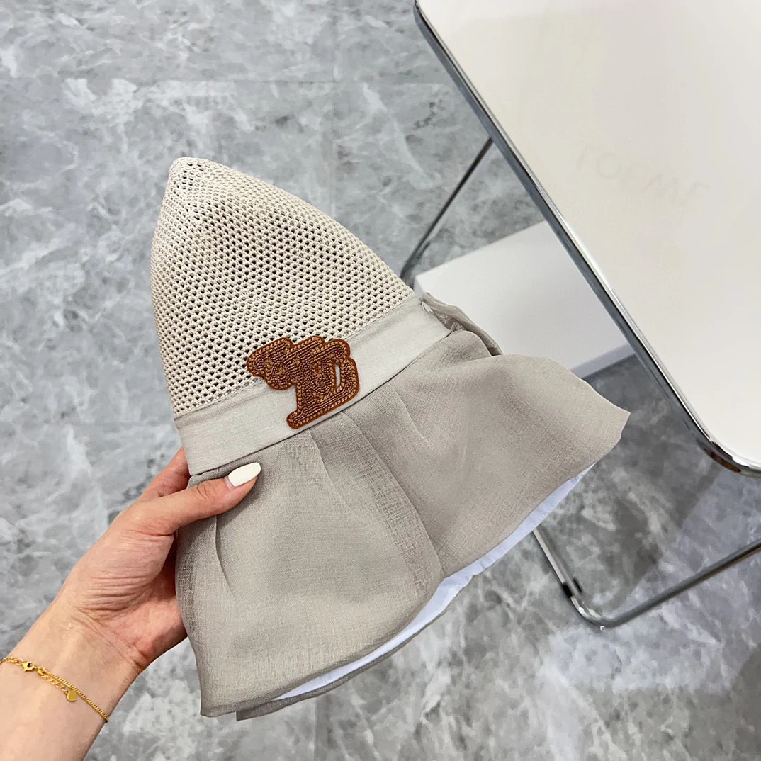 Новинка LV 2024 — Складной капюшон — Абрикосово-серый