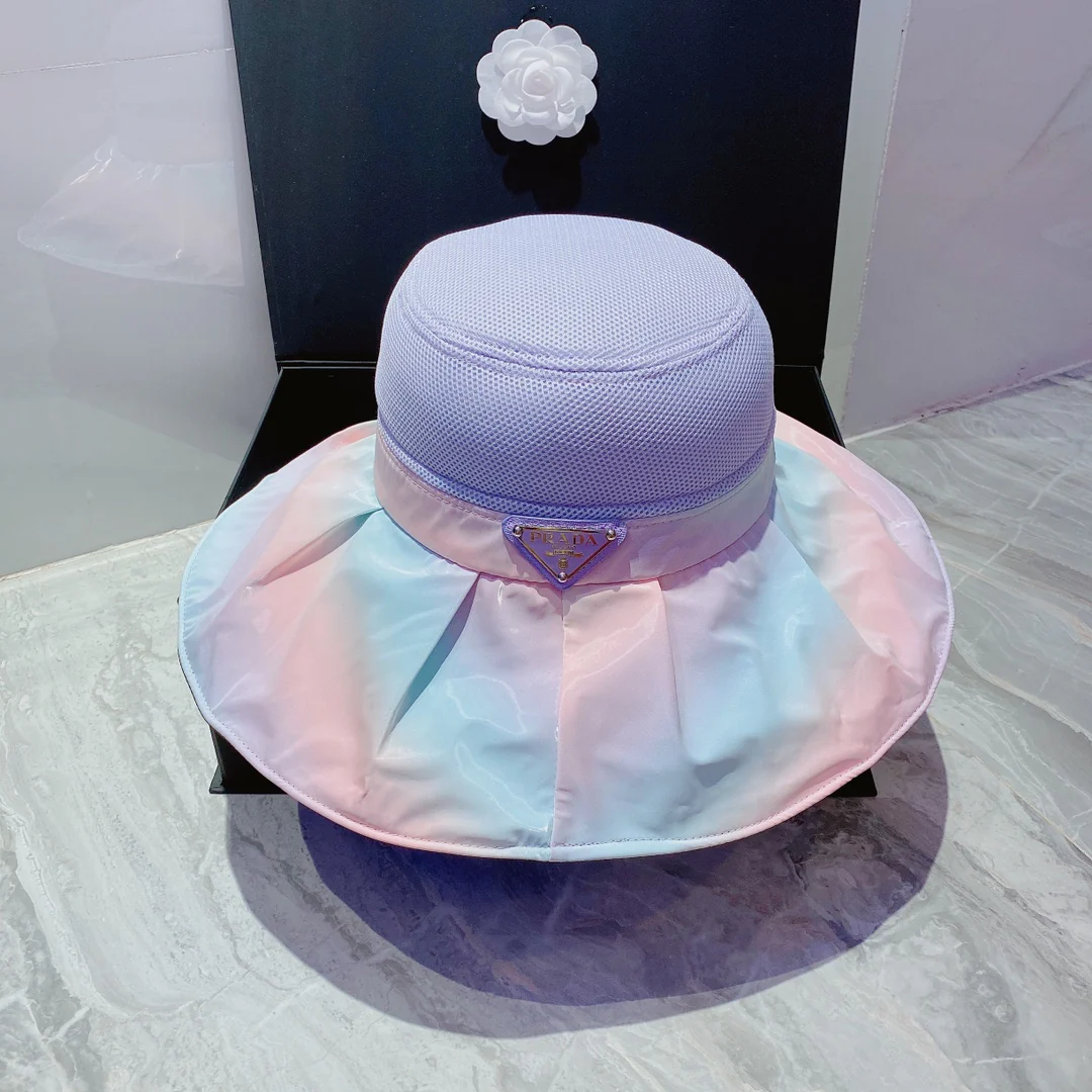 Кепка Prada Rainbow Shell Cap - подкладка с защитой от УФ-излучения
