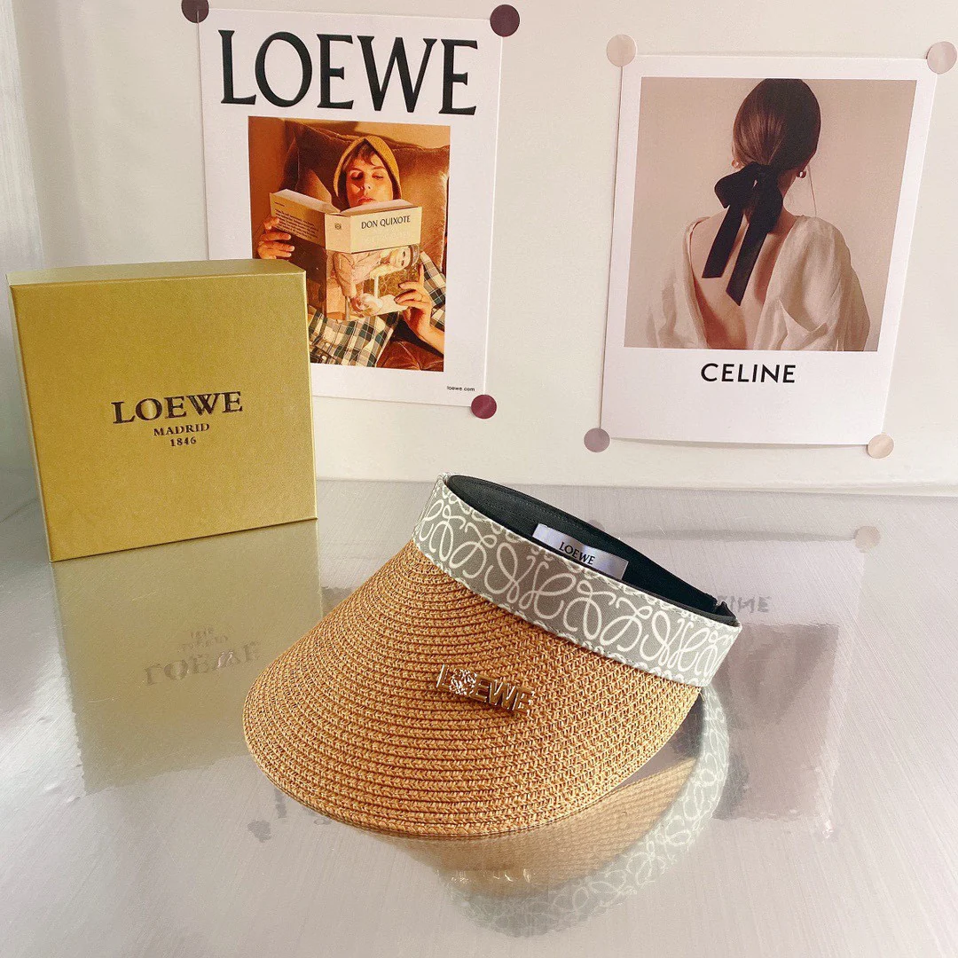 Lolwei - Соломенная шляпа-повязка на голову с монограммой, выполненная в стиле пэчворк, из плетеной соломы - 4 цвета - 1 шт.