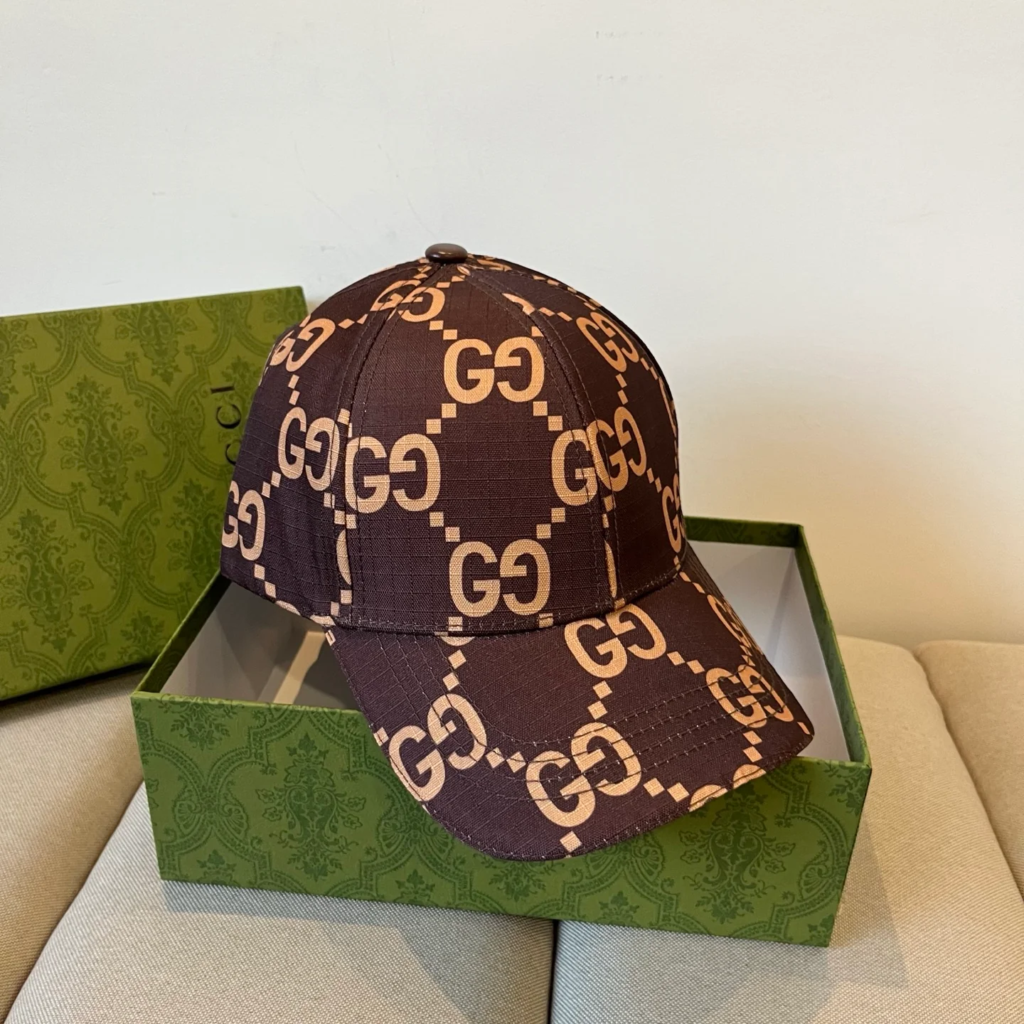 Бейсболка Gucci Classic Logo - Кофе