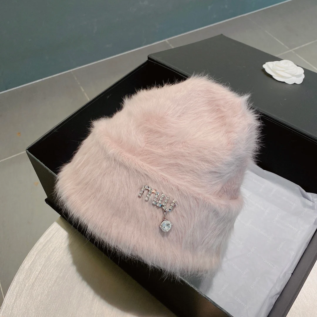 Miu Miu - Шапка из кроличьего меха - Шапка-бини