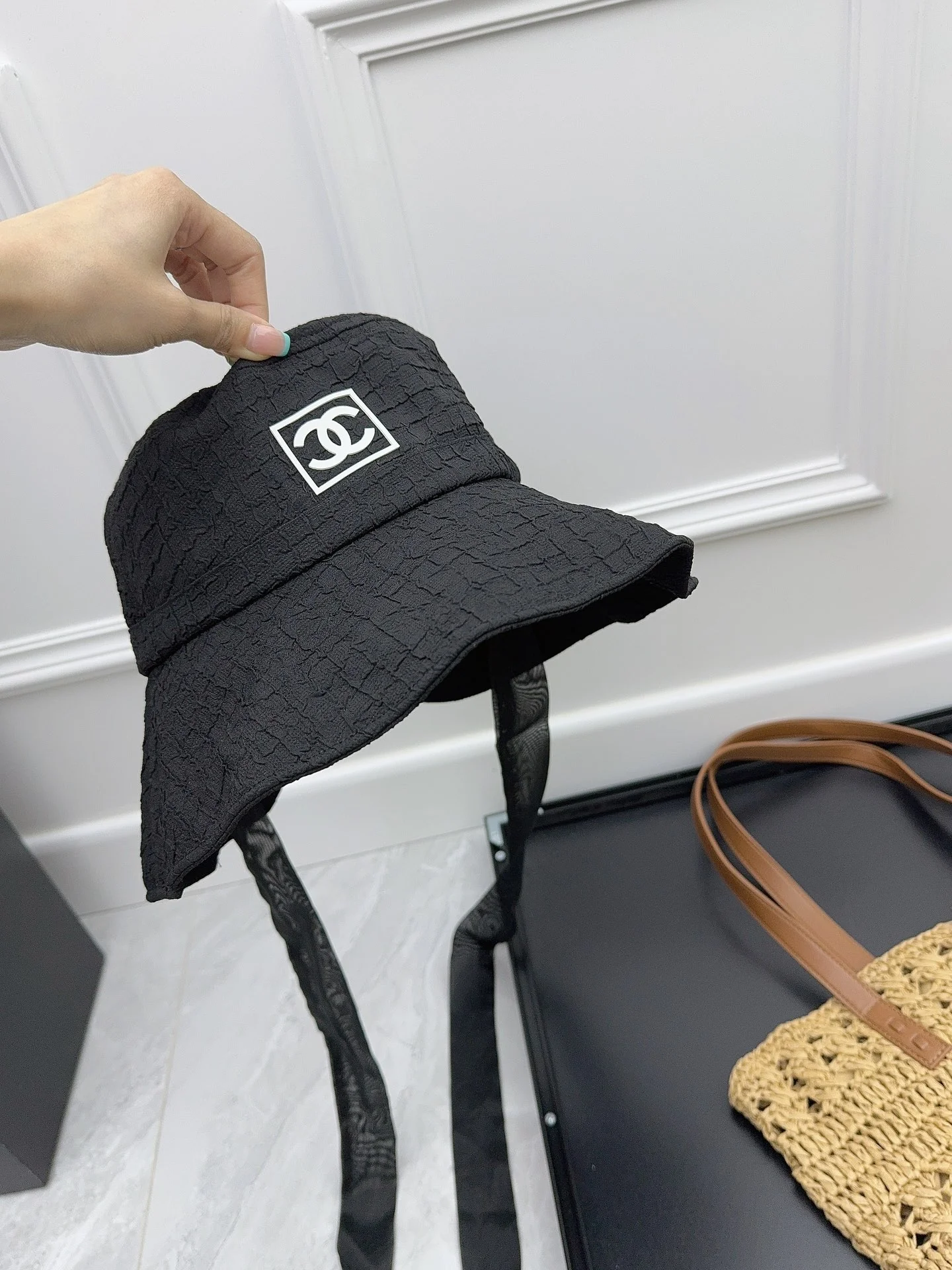 Chanel - Новая летняя милая рыбацкая шляпа с лентами