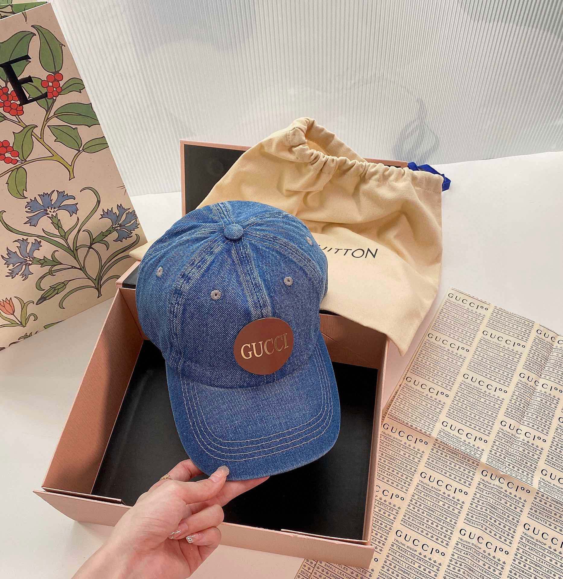 Gucci - Джинсовая бейсболка
