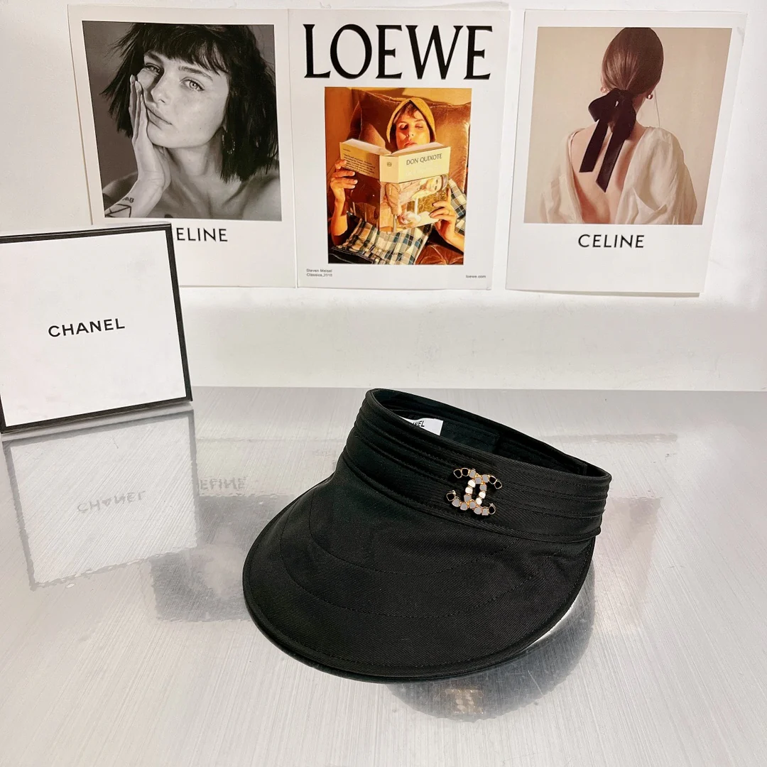 Новинка Chanel 2022 года - Солнцезащитная шляпа - Парик с открытыми губами - Черный