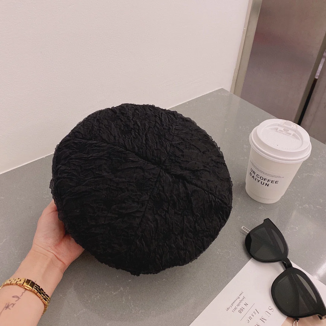 Chanel - Сетчатый берет - Черный