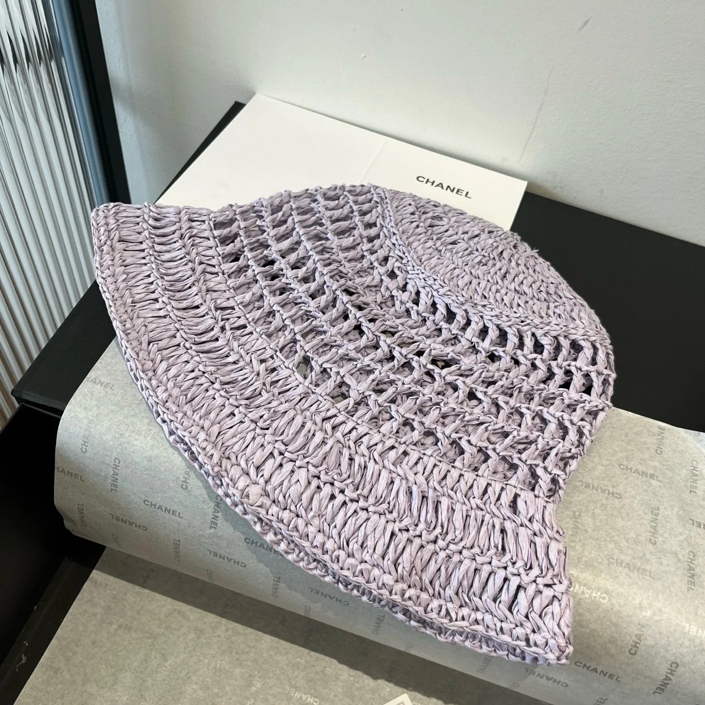 Prada - Ажурная рыбацкая шляпа - Фиолетовая