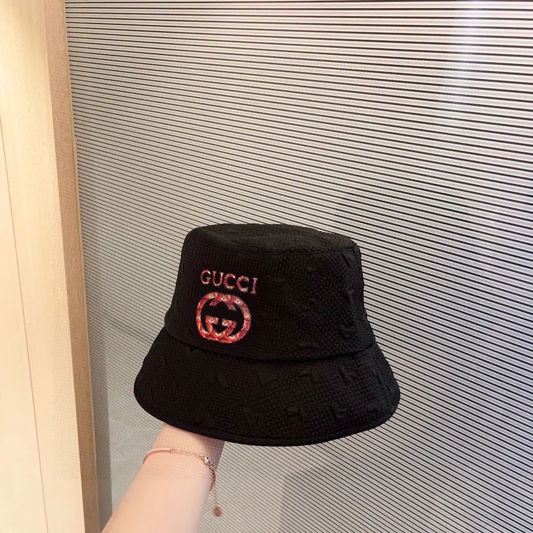 Gucci - Вышитая рыбацкая шляпа