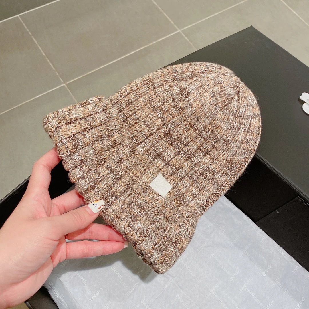 Lolway - Шерстяная вязаная шапка-бини