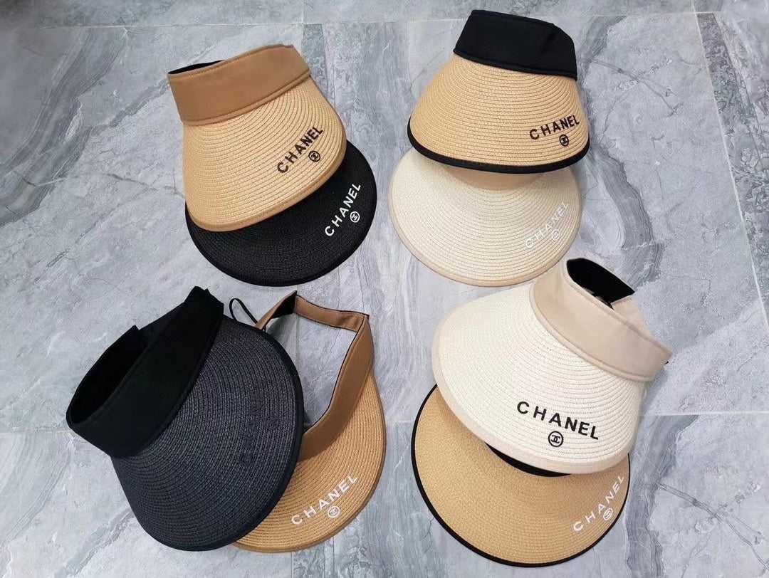 Солнцезащитный козырек Chanel с открытым верхом - 1 шт.