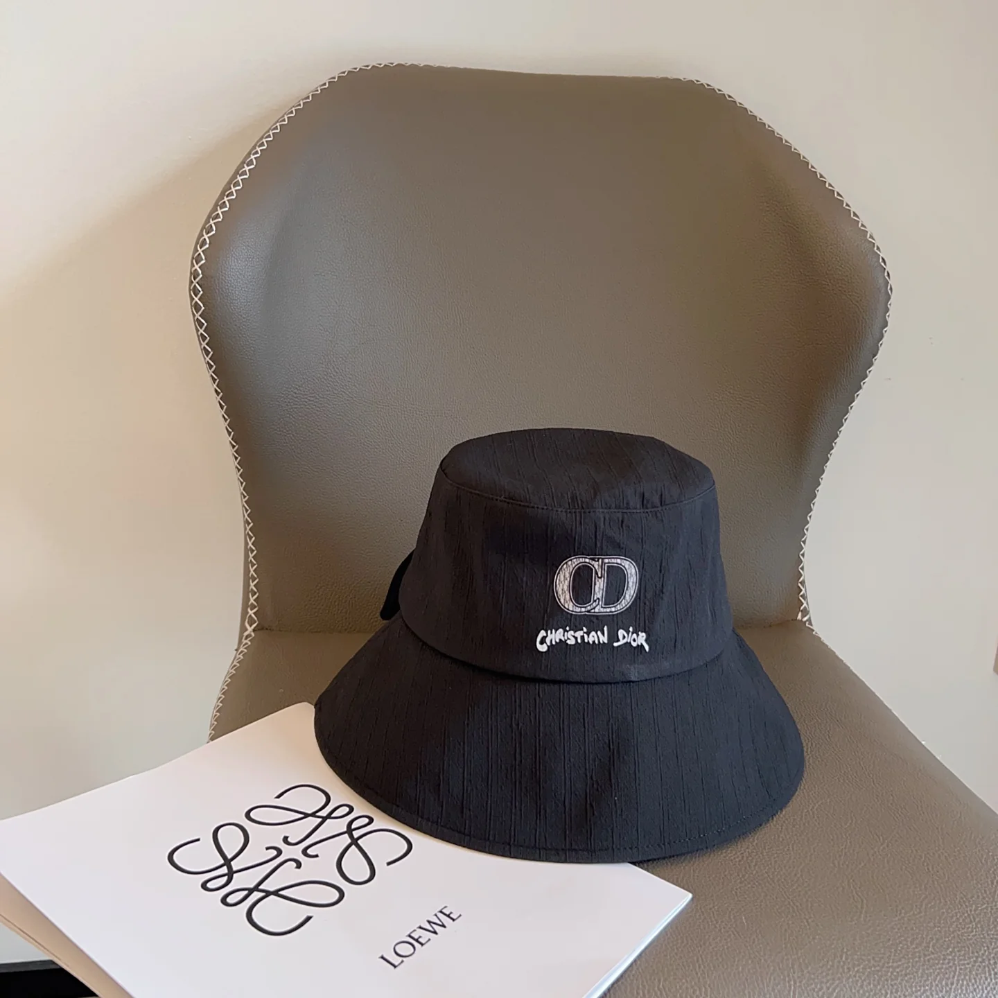 Dior - Простая панама с бабочкой - Черная