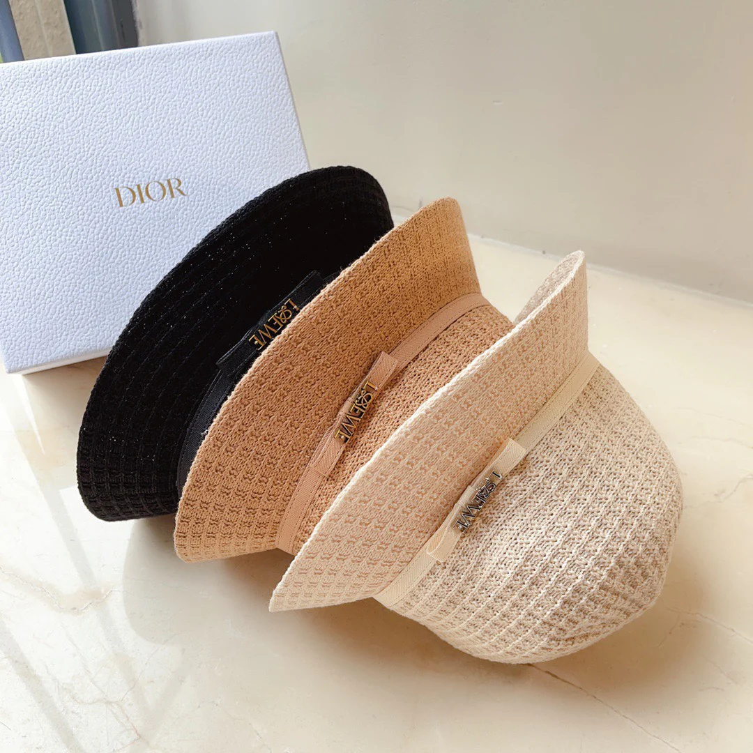 Лолвей - Вязаная рыбацкая шапка с перекрещенными нитями - Абрикосовый цвет