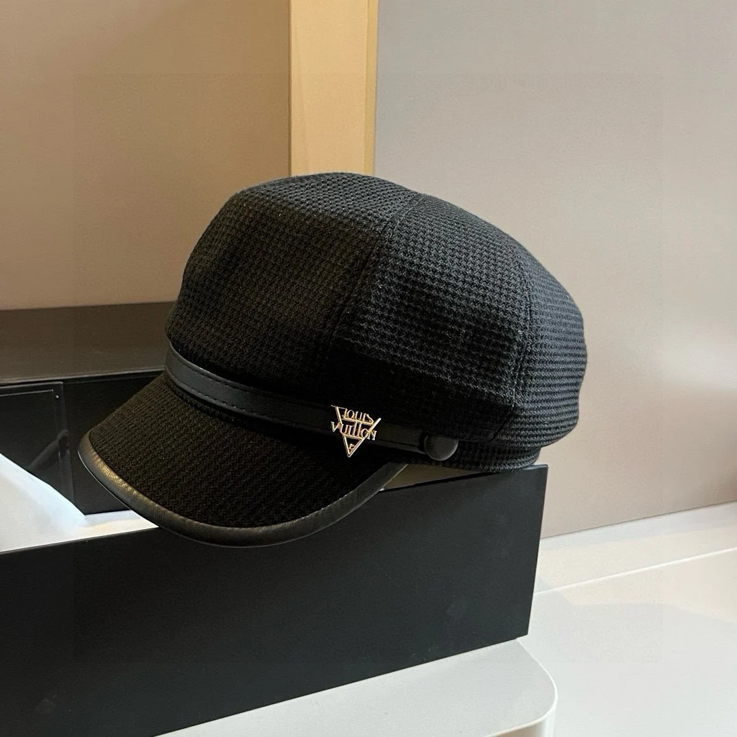 LV - Шляпа художника из холста - Черная