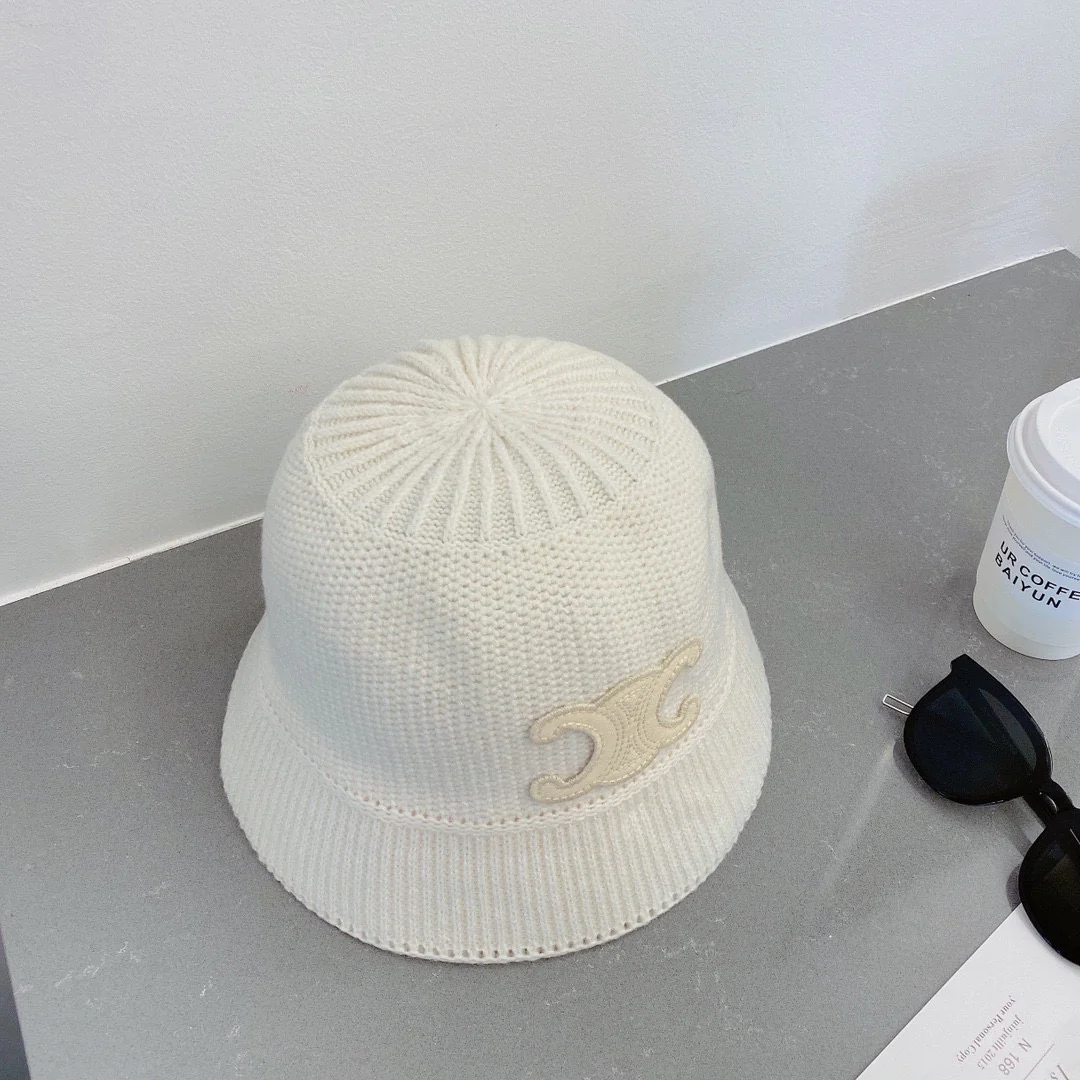 Celine - Рыбацкая шляпа - Белая - 1