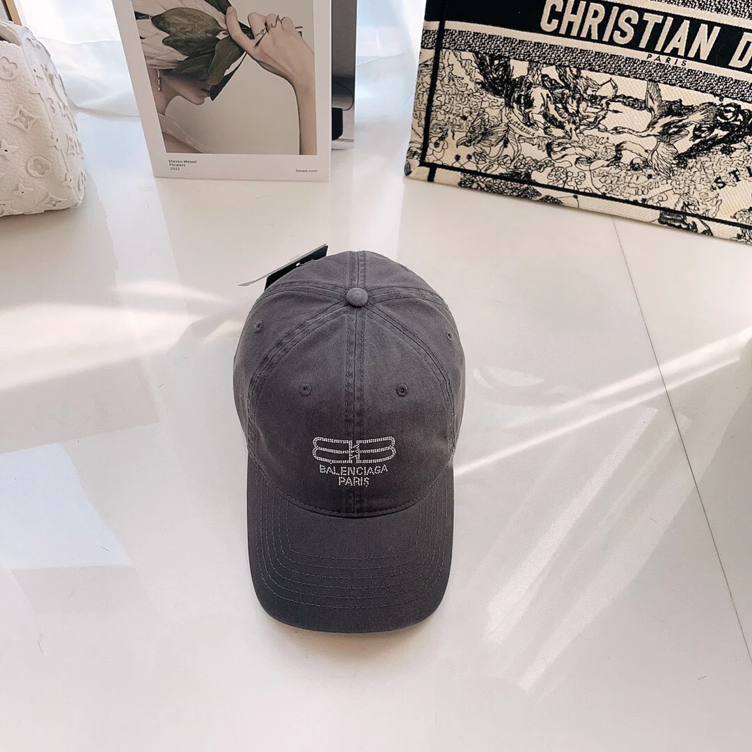 Хлопковая всесезонная бейсболка Balenciaga - серая