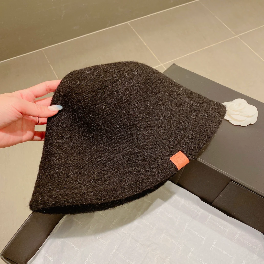 Lolway - Вязаная рыбацкая шапка - Черная