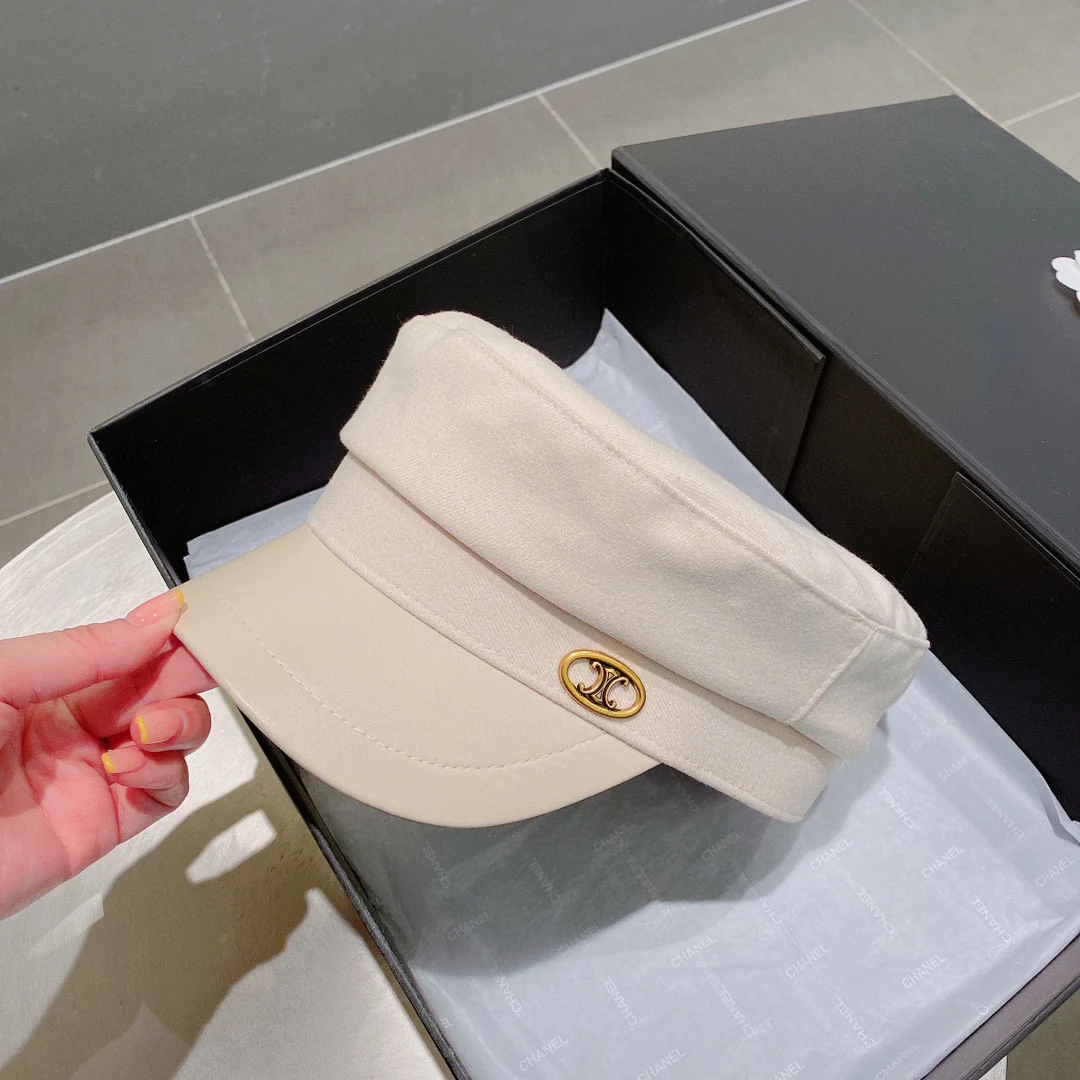 Celine - Бейсболка - Белая