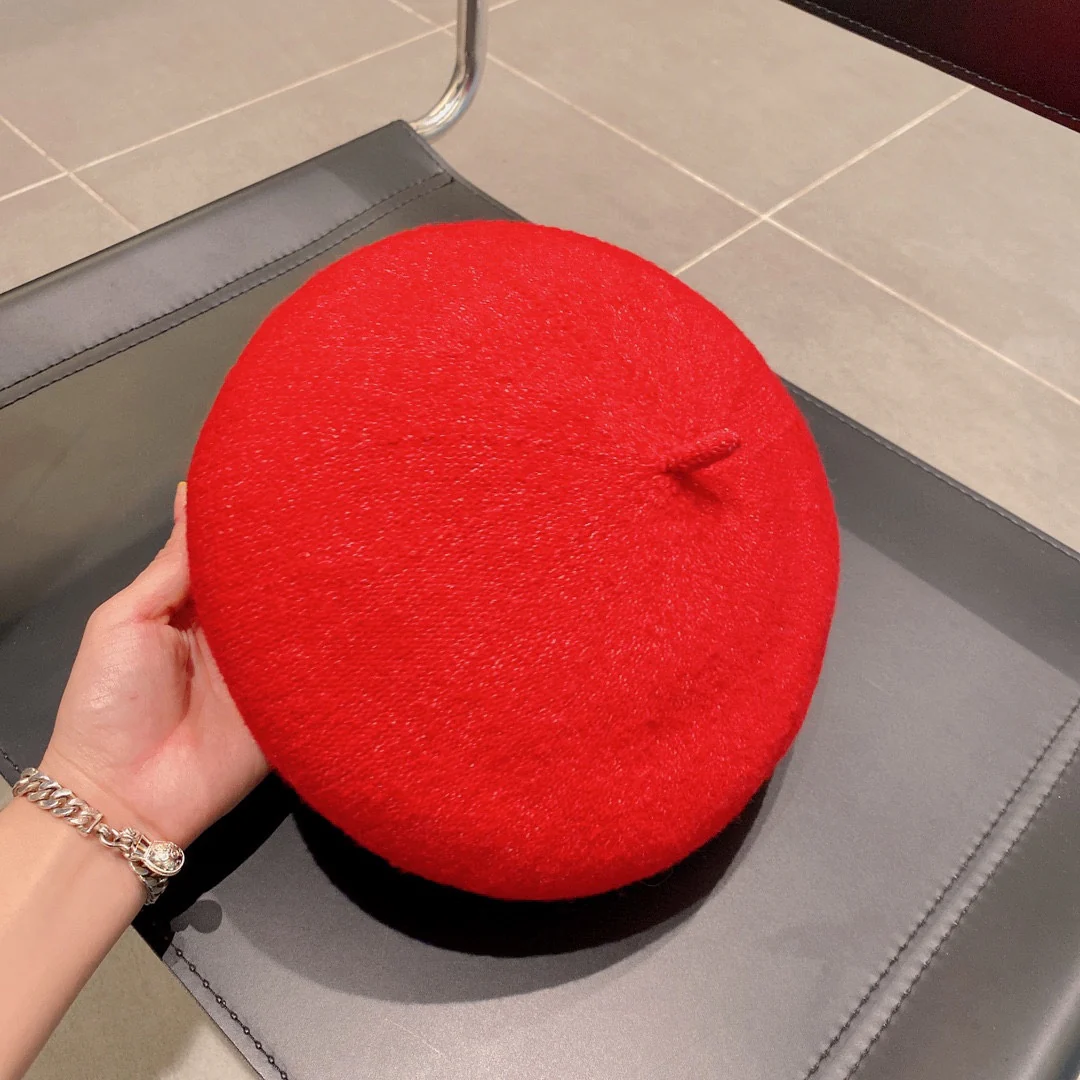 Prada - Вязаный берет - Красный