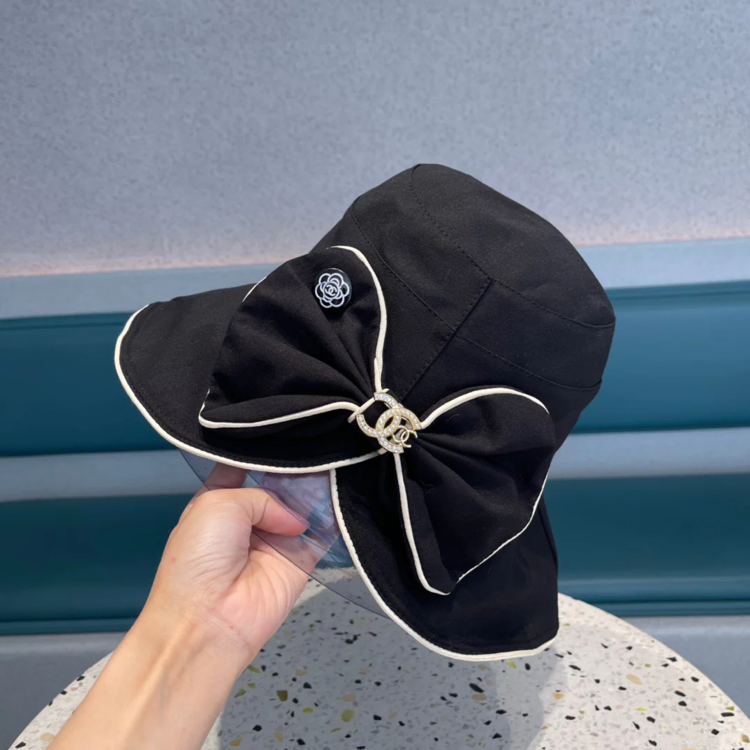 Chanel - Рыбацкая шляпа - Черная - 3