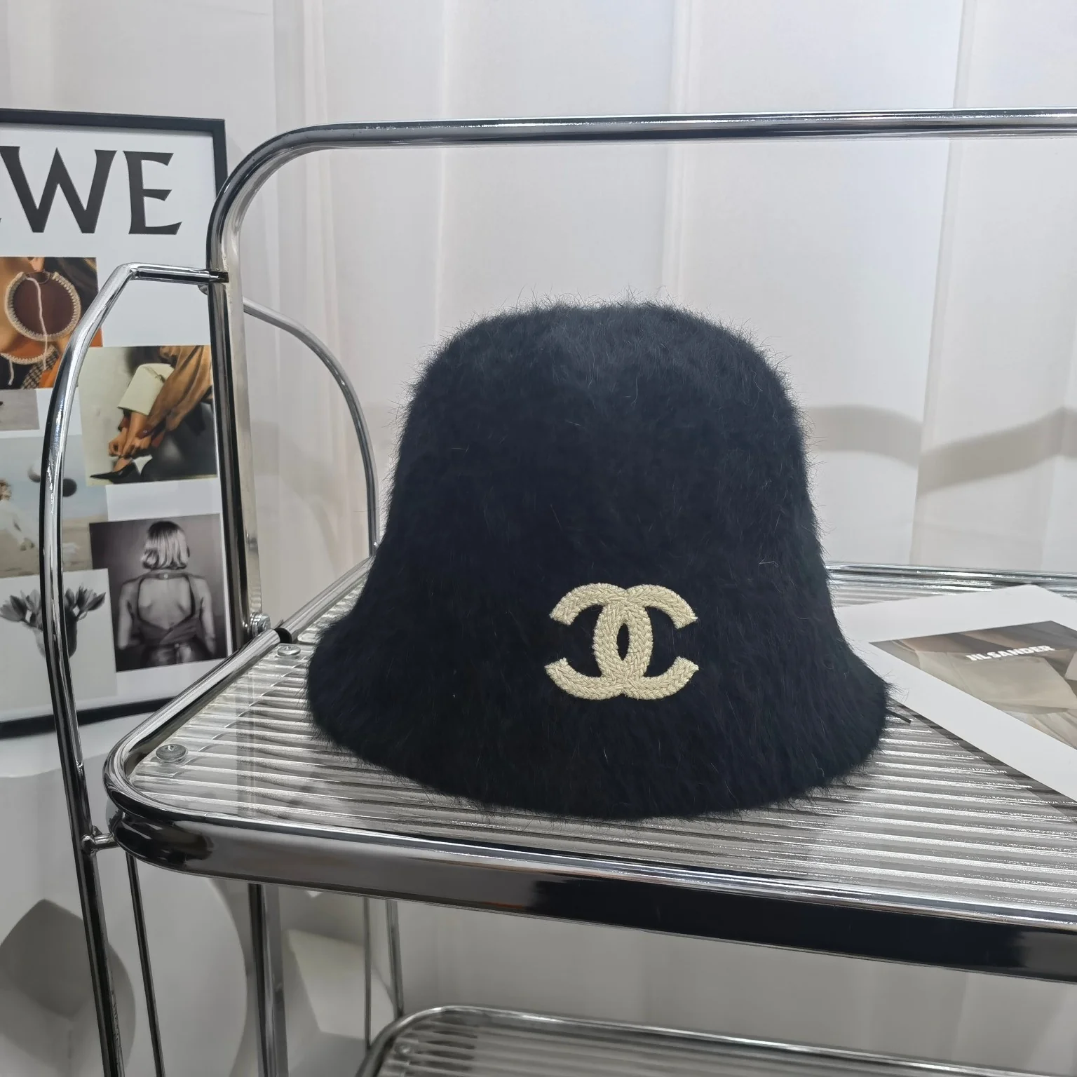 Chanel - Флисовая рыбацкая шляпа