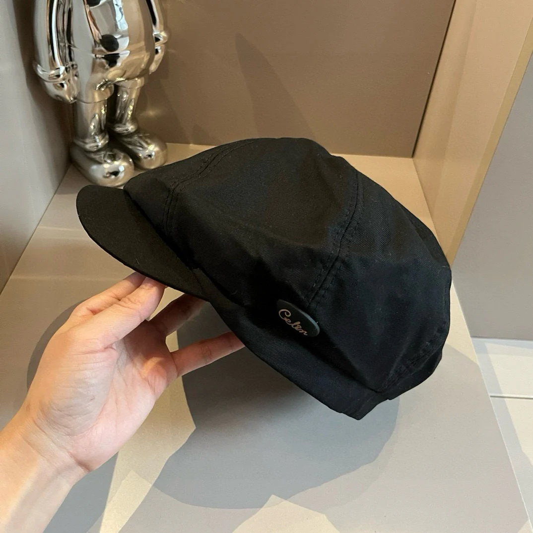 Celine - Восьмиугольная шляпа художника - Черная