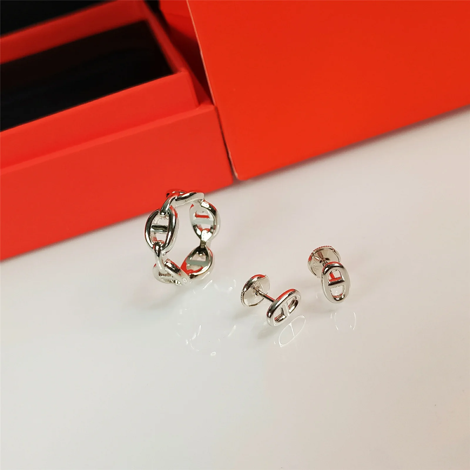 Гермес - Свиной нос - Кольцо - Серьги