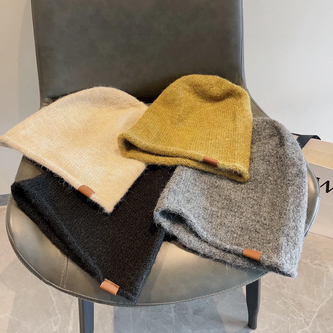 LOEWE - Новая вязаная шапка в стиле хип-хоп, осень/зима.