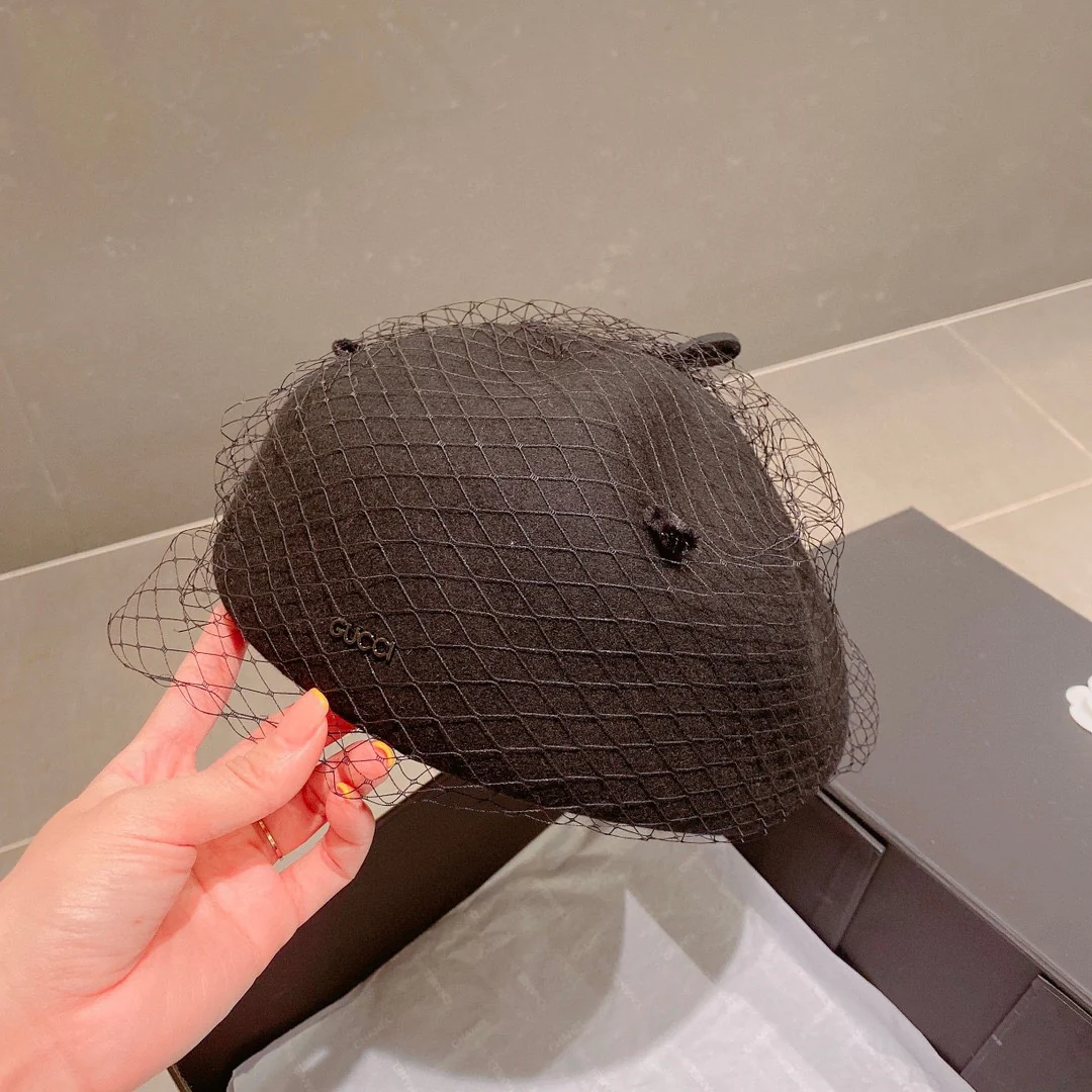 Gucci - Шерстяная шляпа художника - Черная