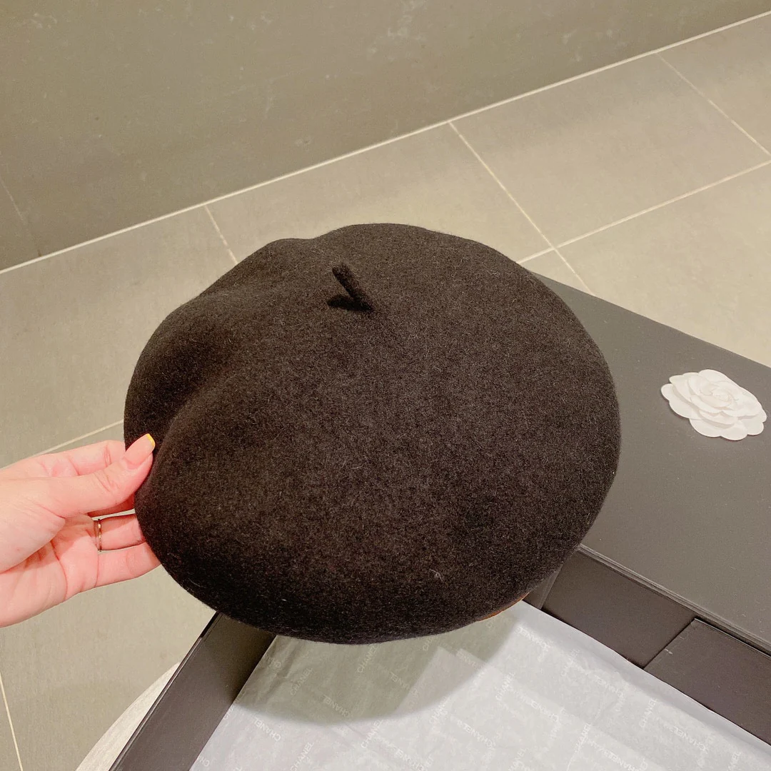 Burberry - Шерстяной берет - Черный