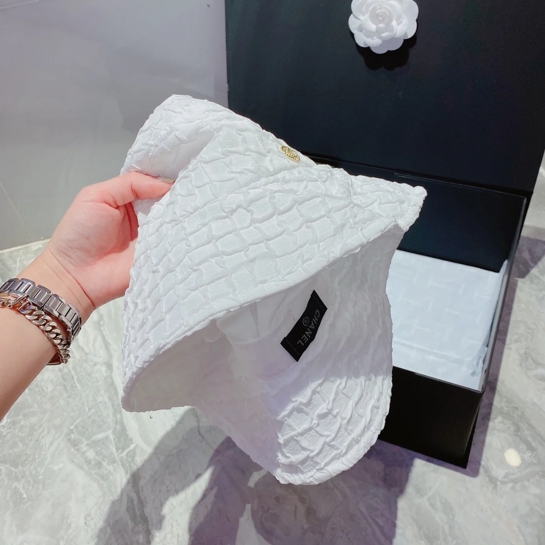 Chanel - Рыбацкая шляпа - Белая - 1