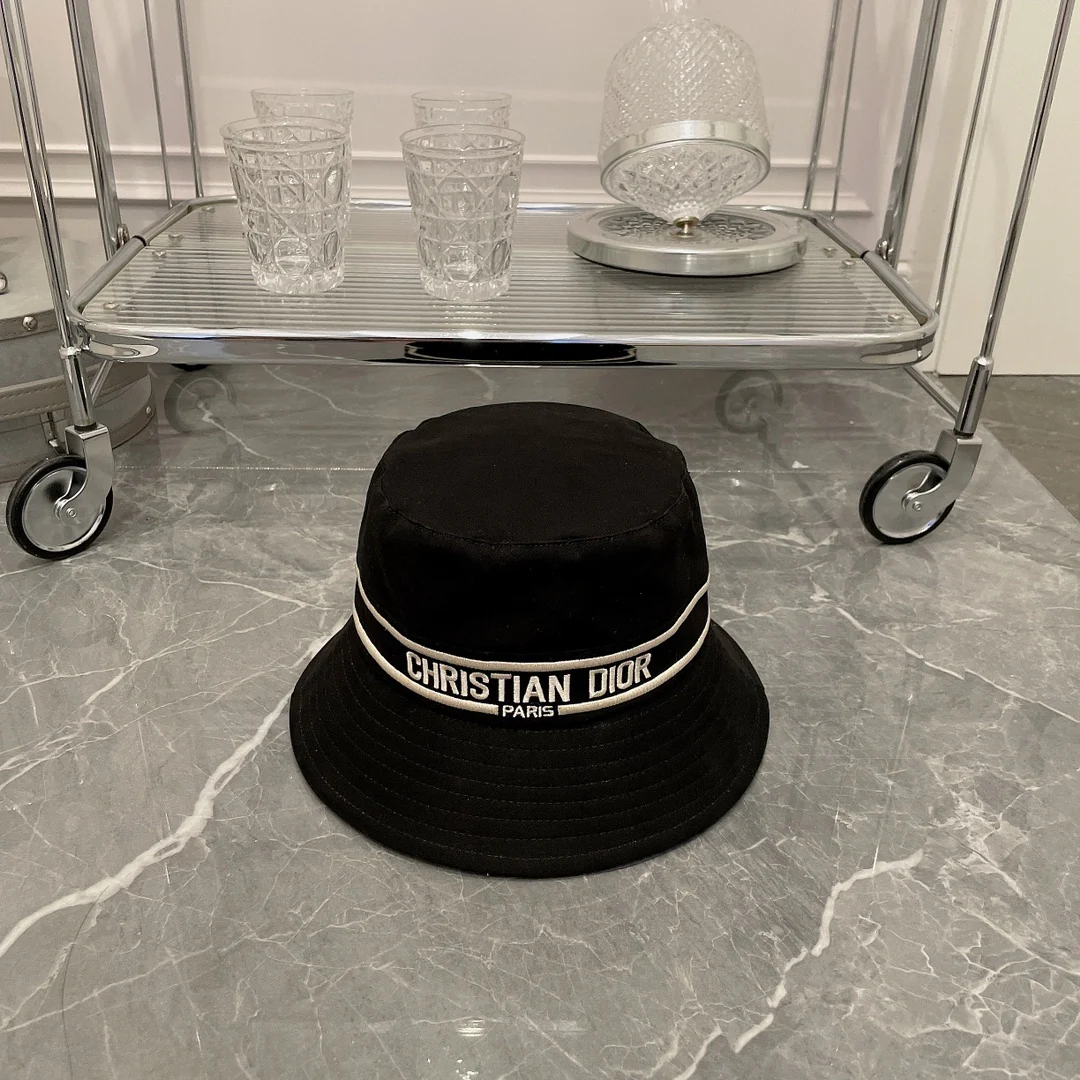 Новая весенне-летняя рыбацкая шляпа Dior из чистого хлопка - 3 цвета - 1 шт.