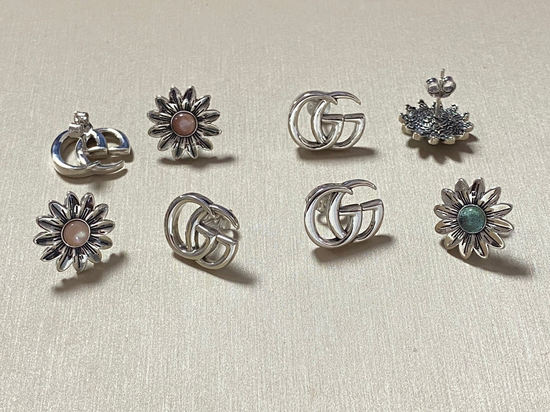 Серьги Gucci - Синие - 002