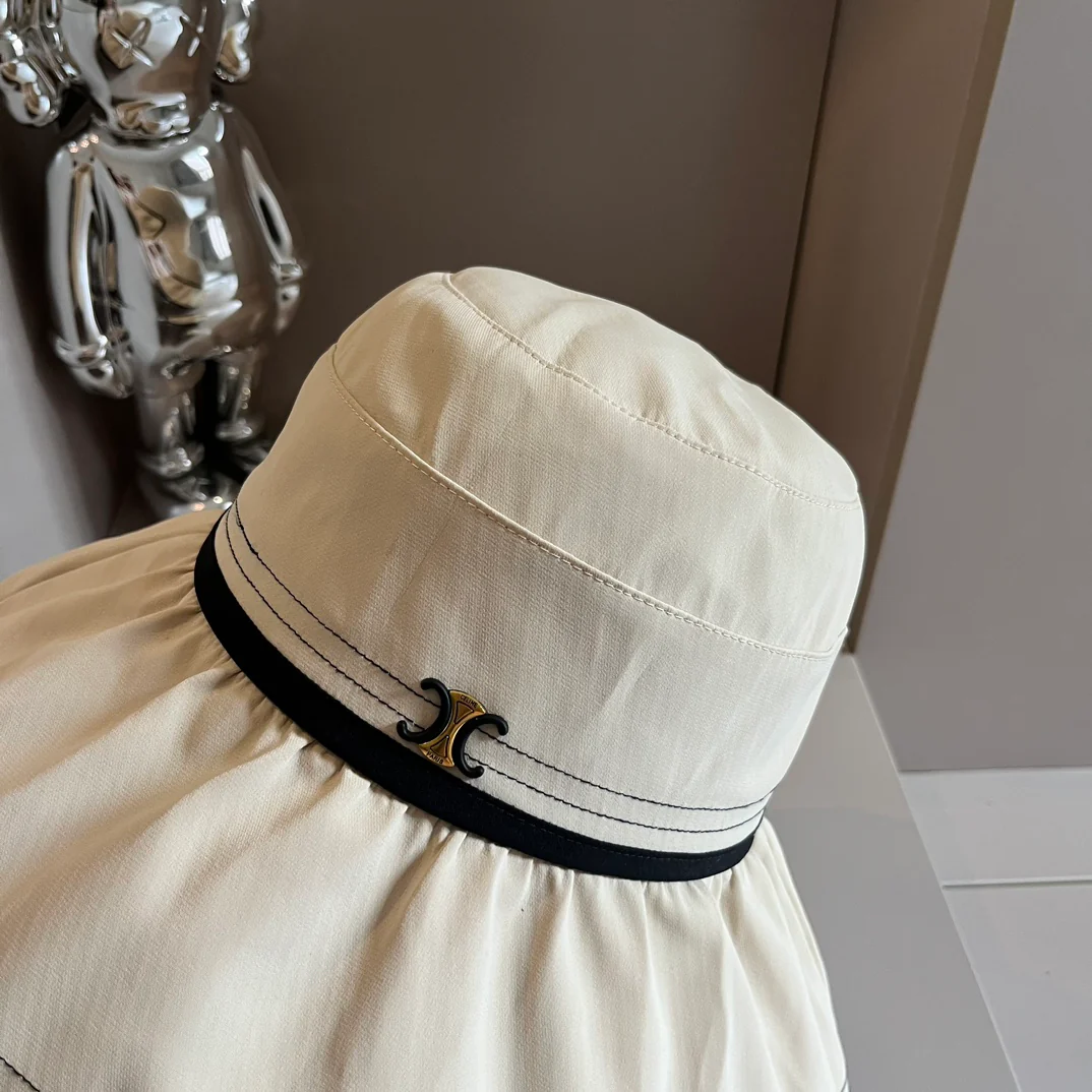 Celine - Новая простая и элегантная панама - белая