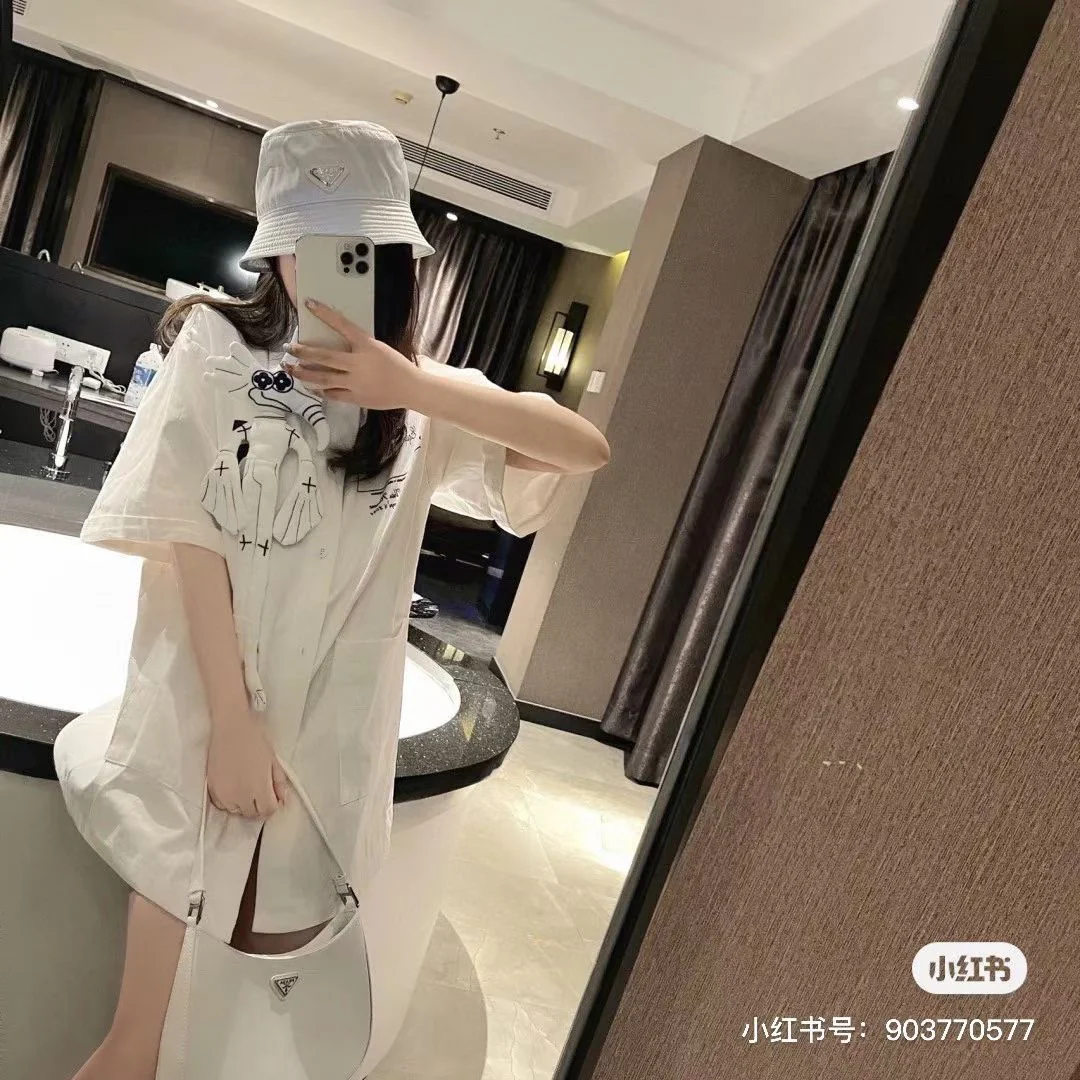 Prada - Высококачественная рыбацкая шляпа - Белая