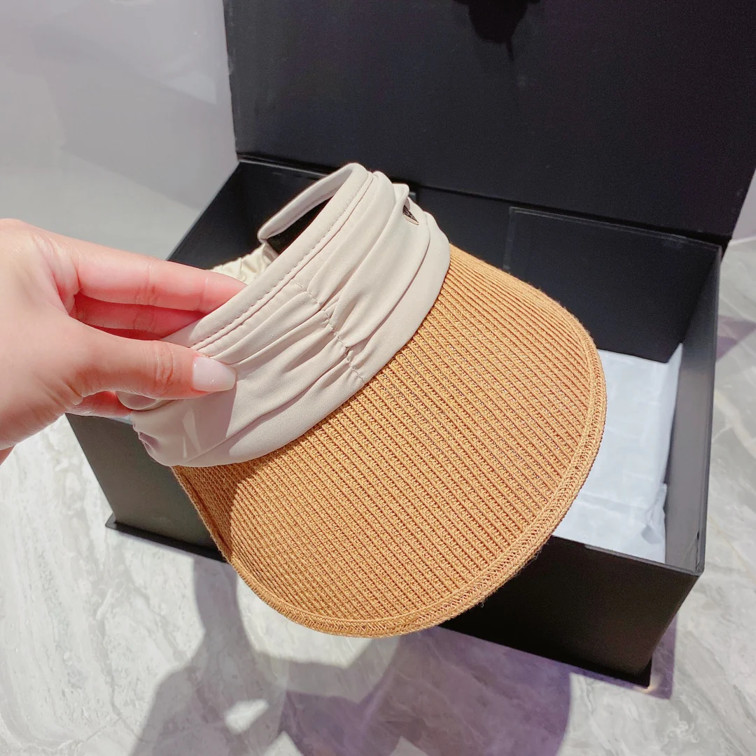 Prada - Соломенная шляпа от солнца в виде повязки на голову