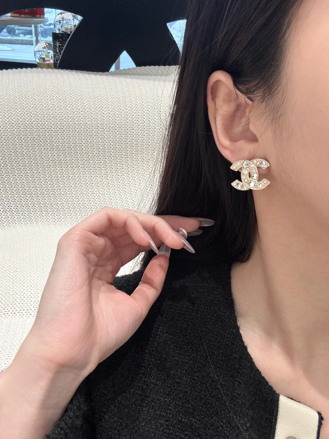 Chanel - Серьги в форме сердца, пятиконечной звезды и двойной буквы С (25 пенсов)