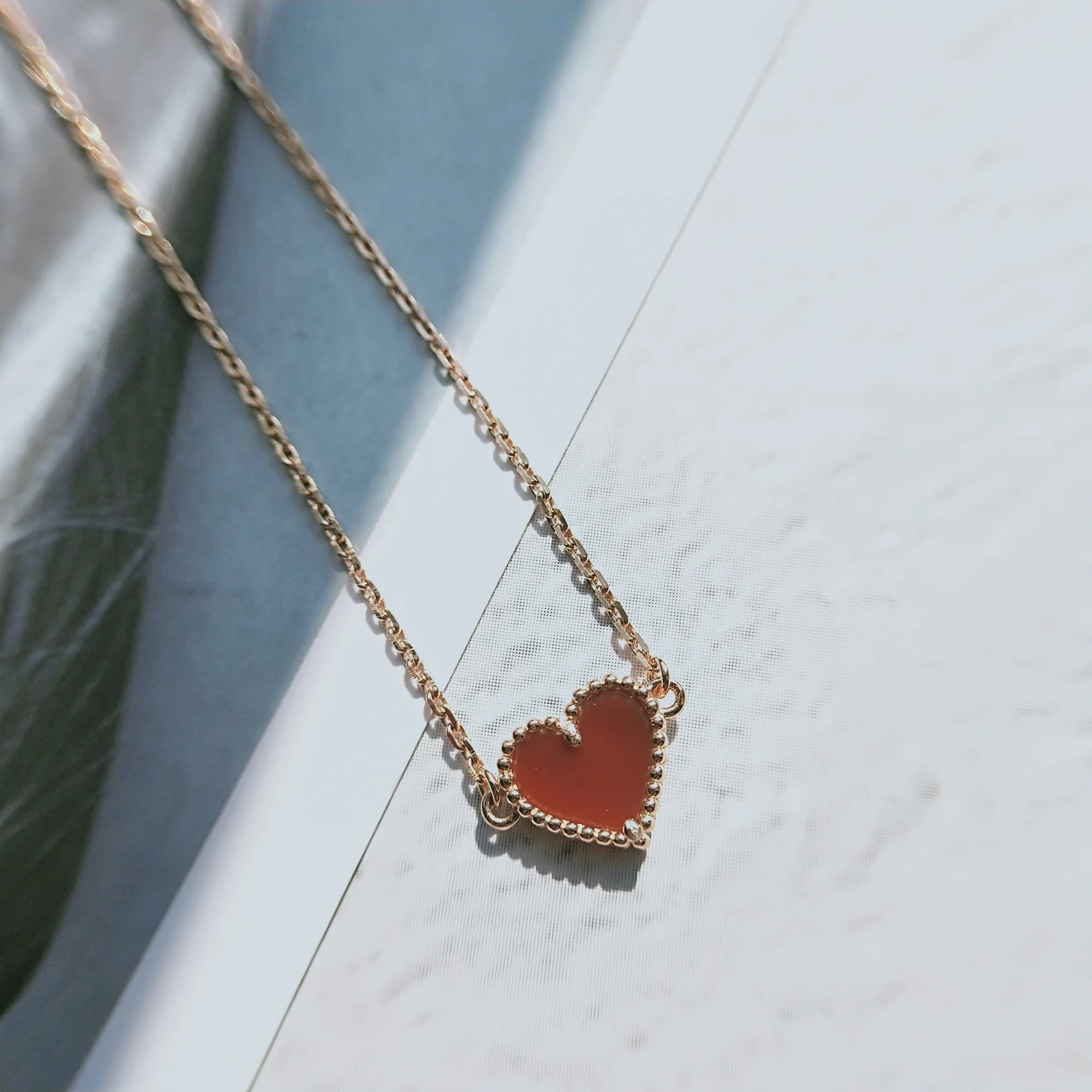 VCA - Красное сердце - Браслет - Колье - Серьги