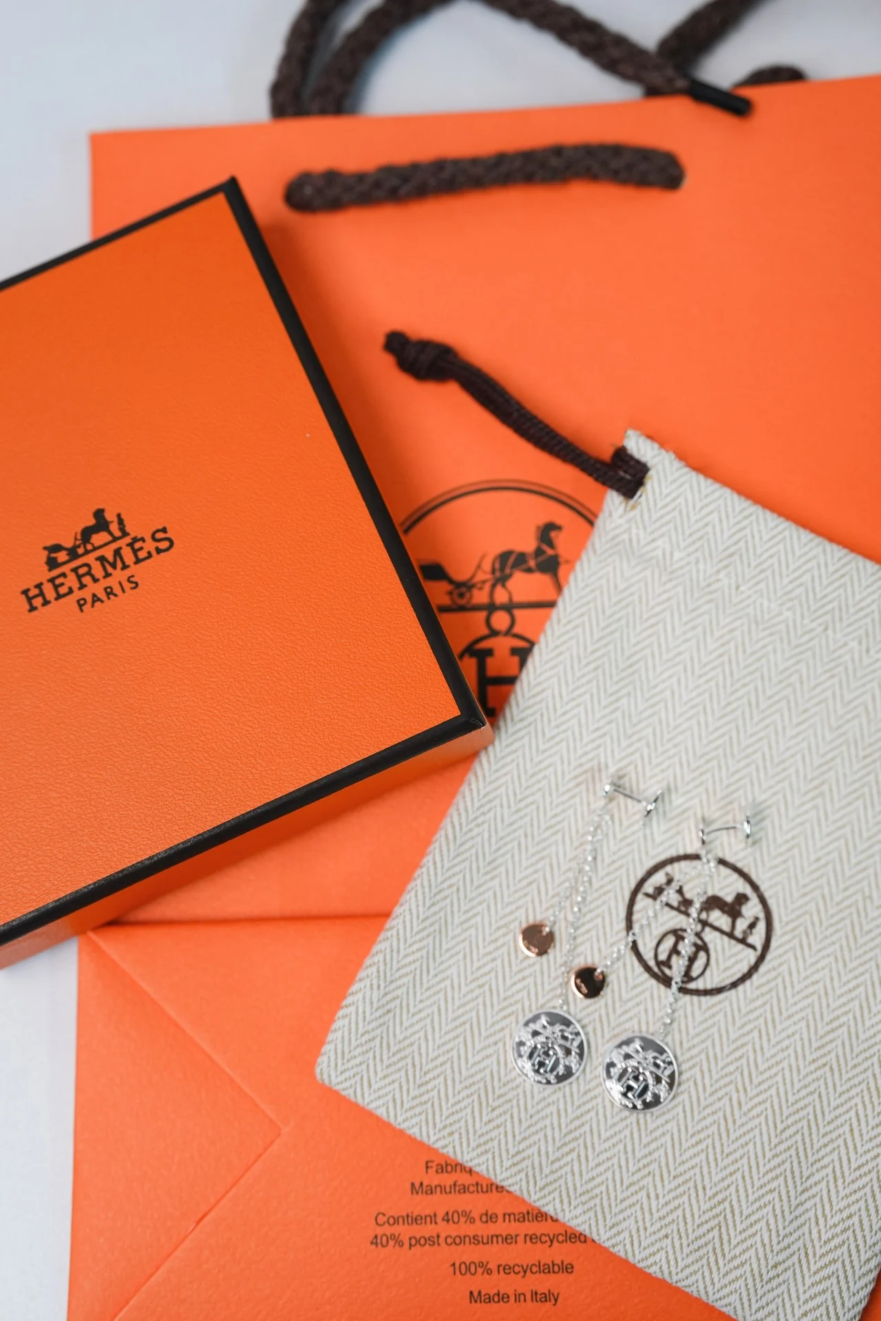 Серьги Hermes 035