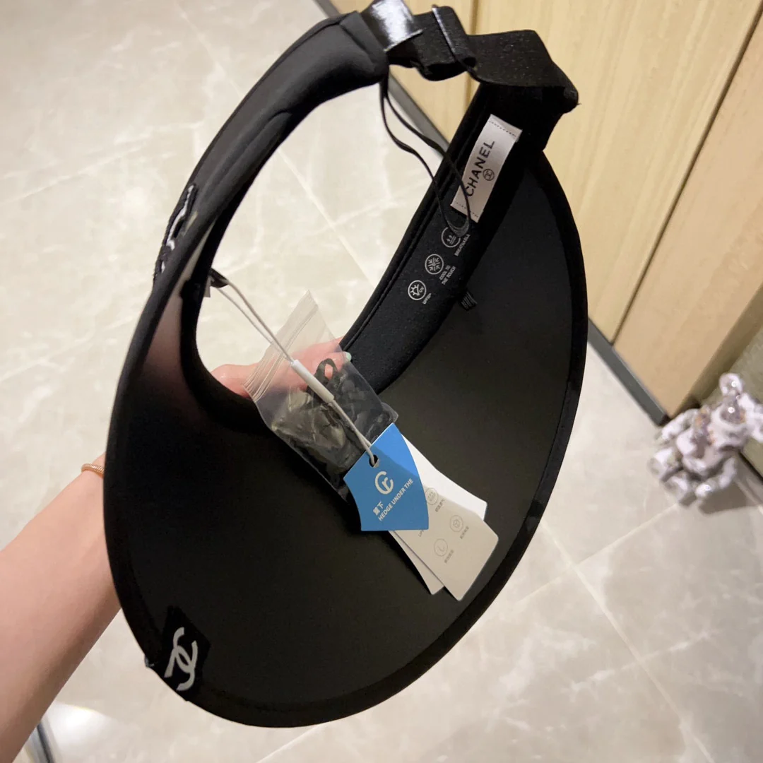 Новинка лета 2023 от Chanel - Соломенная шляпа с открытой шириной - Солнцезащитная шляпа - Белая