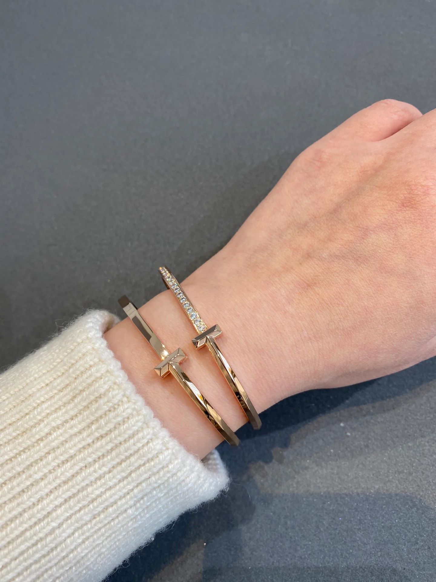 Браслет Tiffany 030T с бриллиантами, золото.