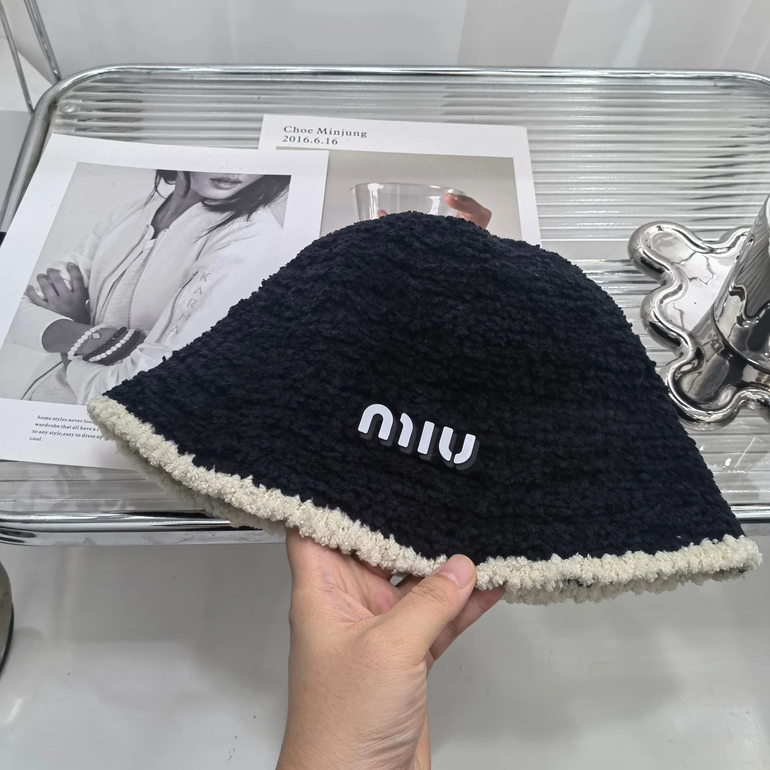 Miu Miu - Рыбацкая шляпа из овечьей шерсти