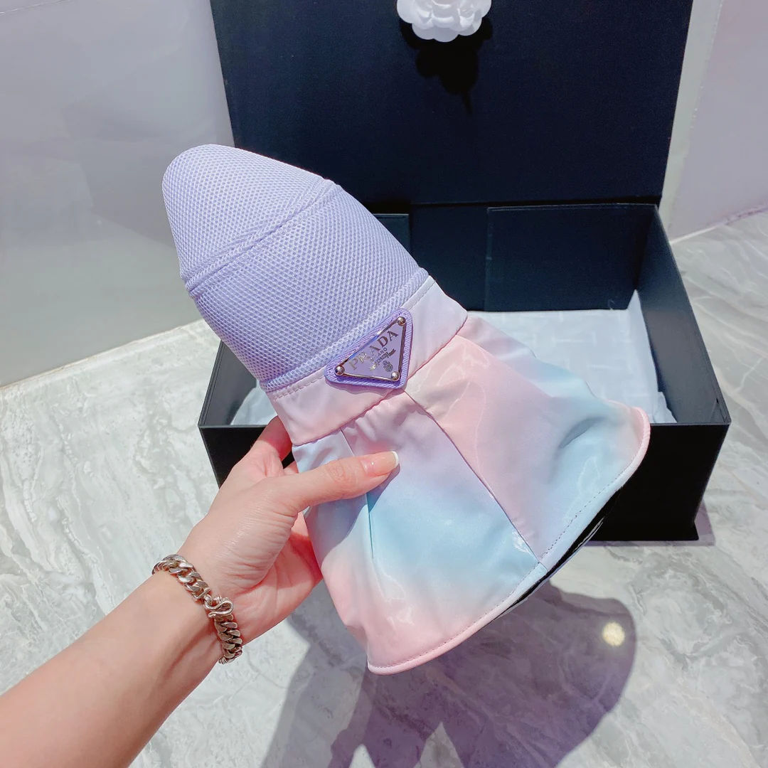 Кепка Prada Rainbow Shell Cap - подкладка с защитой от УФ-излучения
