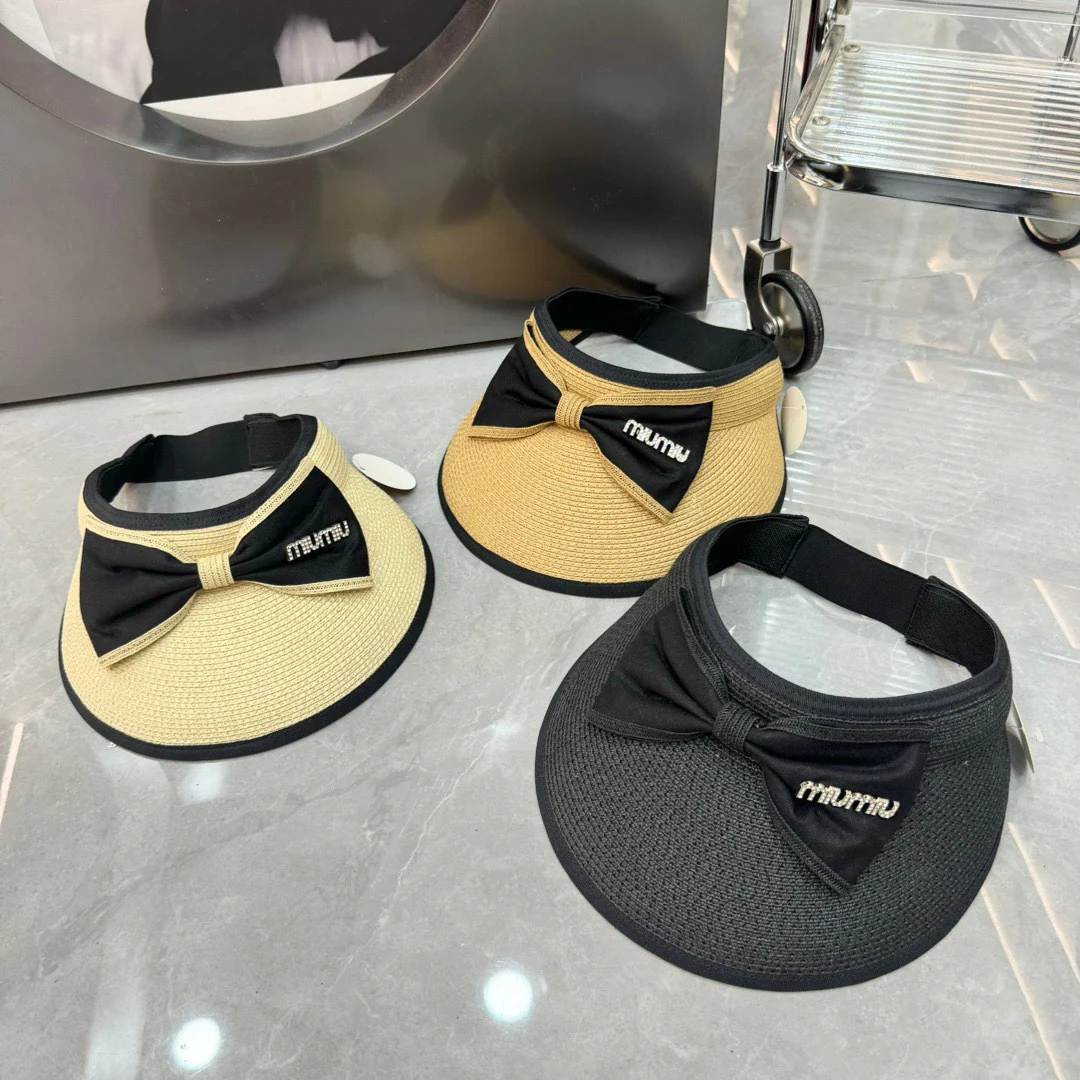 Miu Miu - Соломенная шляпа с бантом