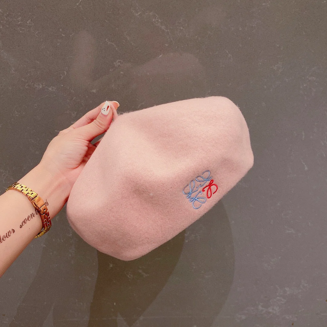 Лолвей - Шерстяной берет - Розовый