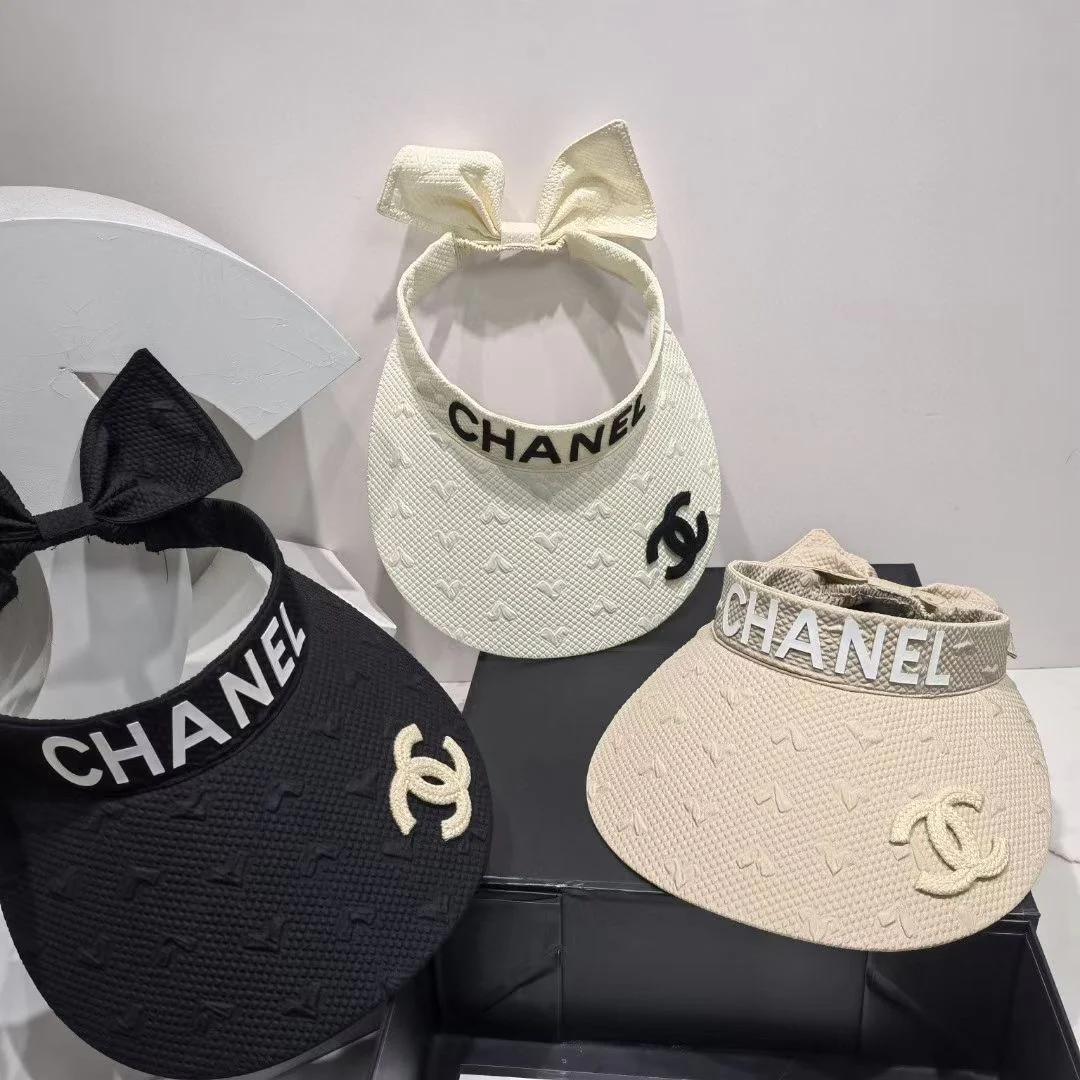 Солнцезащитная шляпа Chanel с открытым верхом - 7