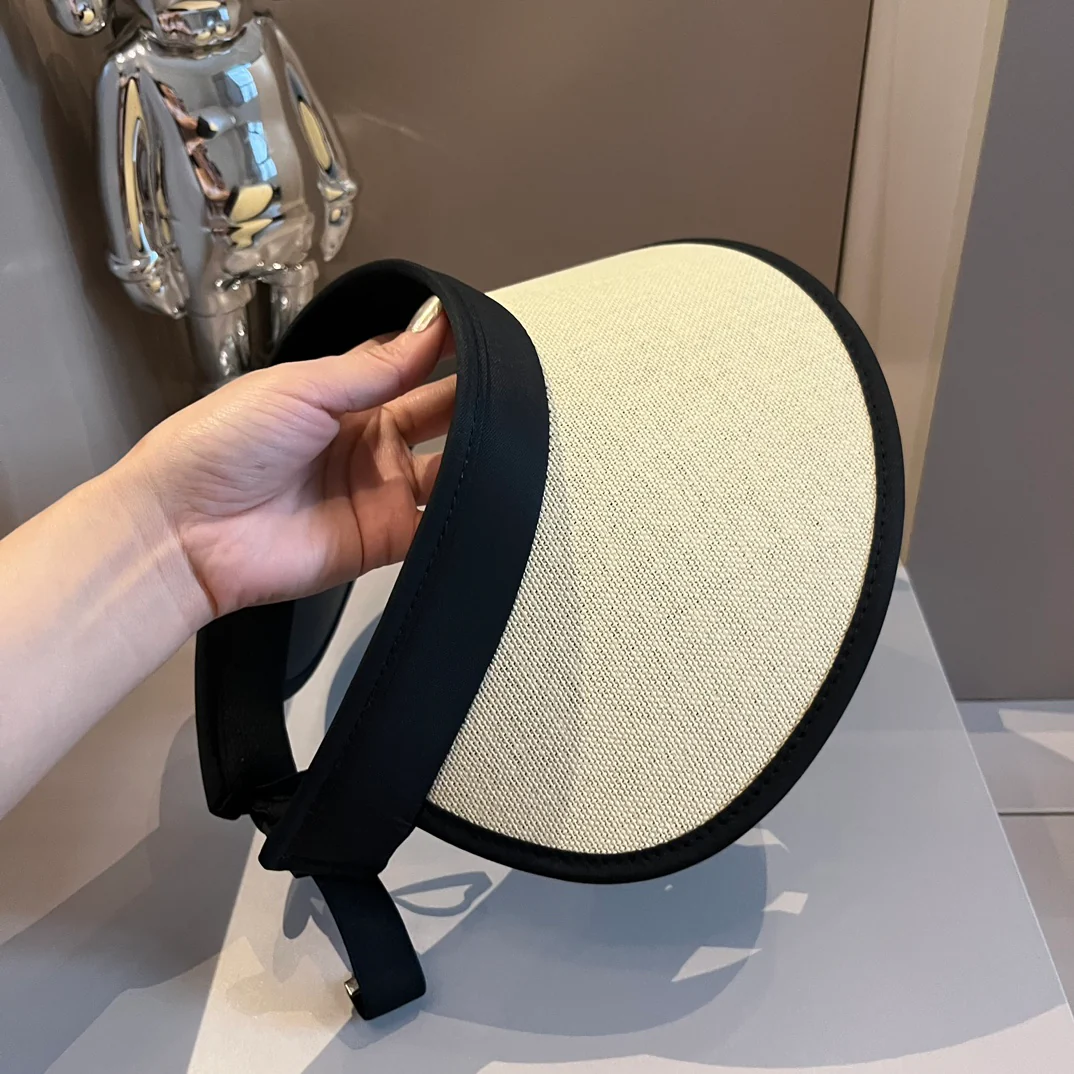 Dior - Простая солнцезащитная шляпа - Абрикосовый