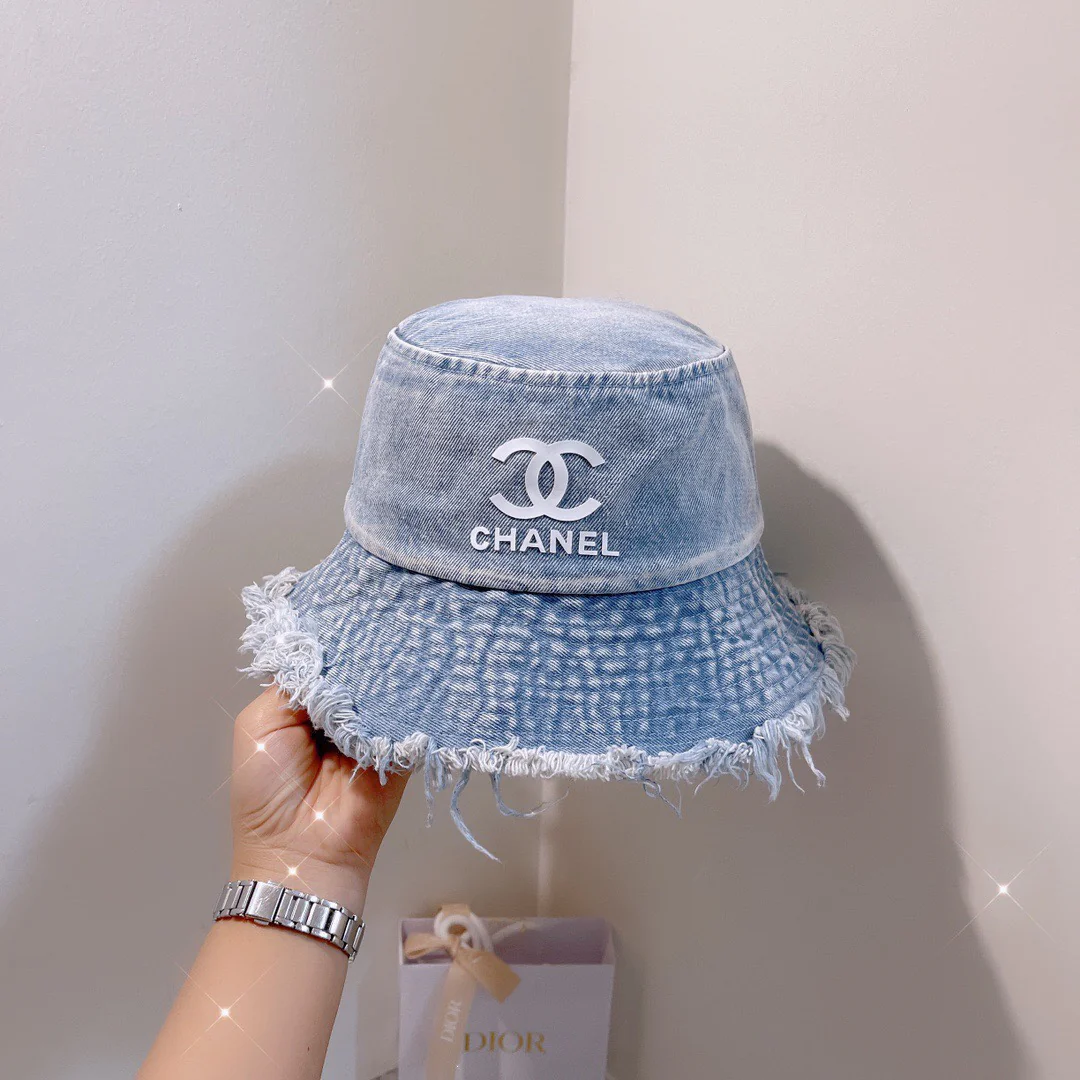 Chanel - Выстиранная ковбойская рыбацкая шляпа