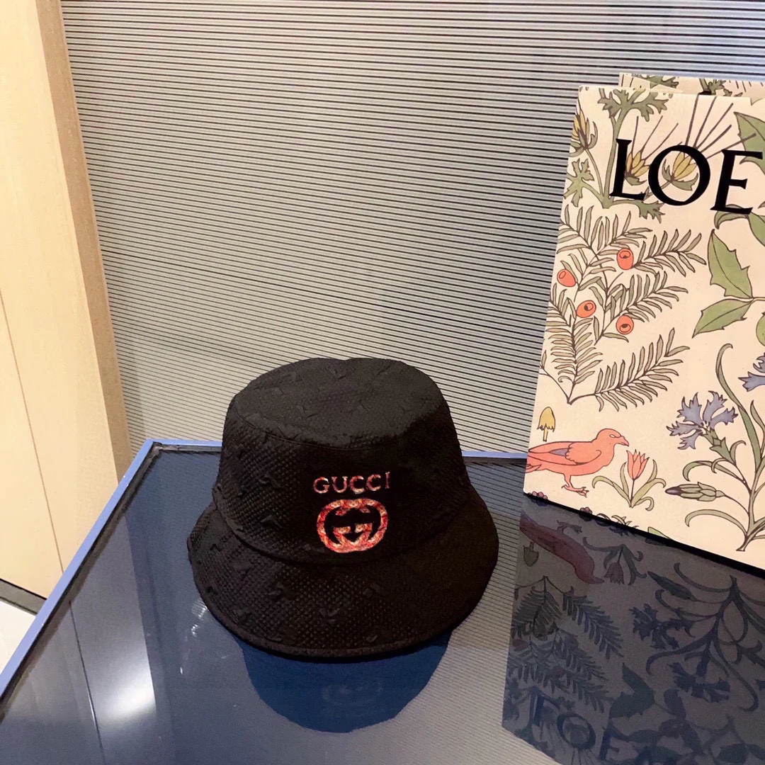 Gucci - Вышитая рыбацкая шляпа