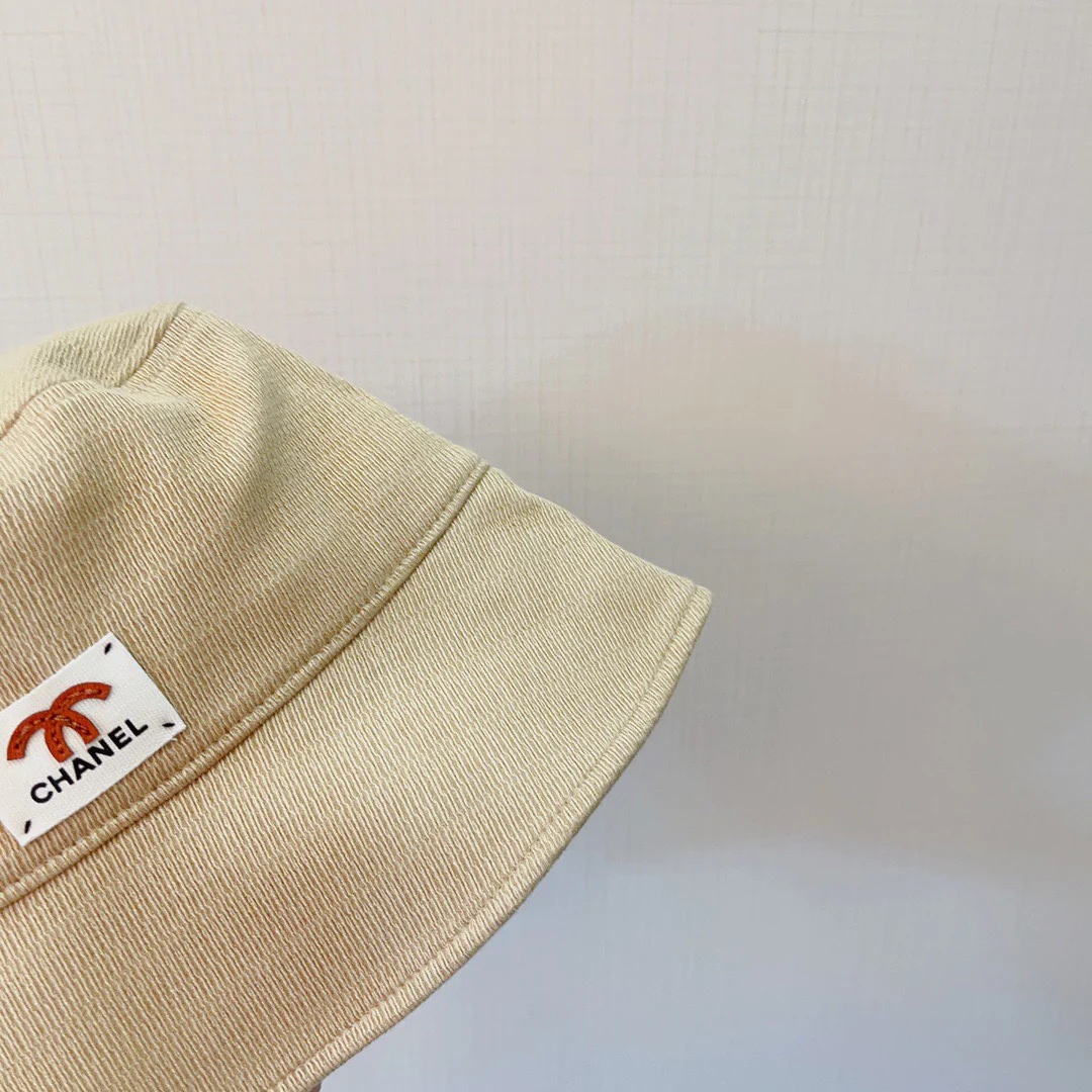 Chanel - Новая хлопковая рыбацкая шляпа с диагональным плетением